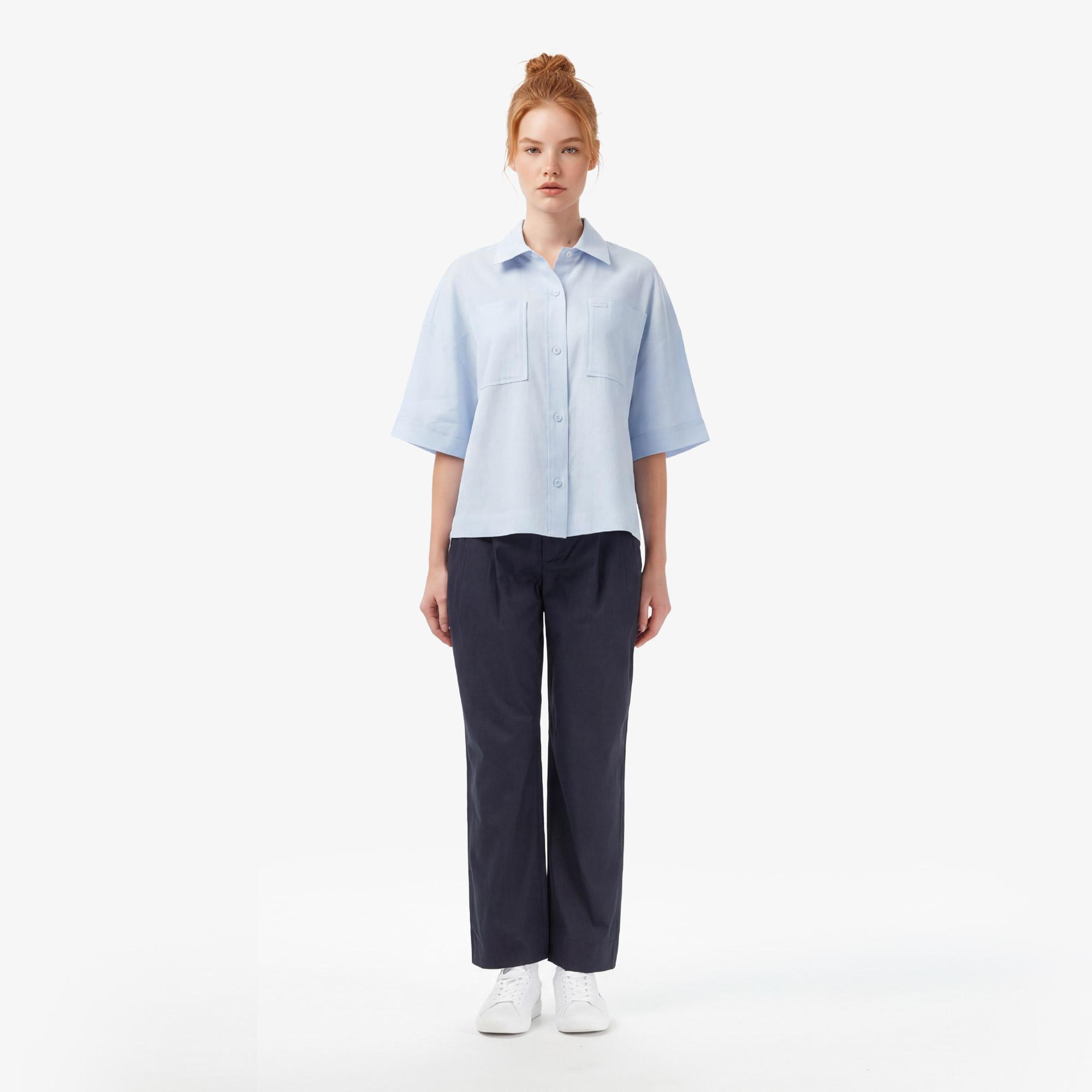 Lacoste Kadın Regular Fit Koyu Gri Pantolon