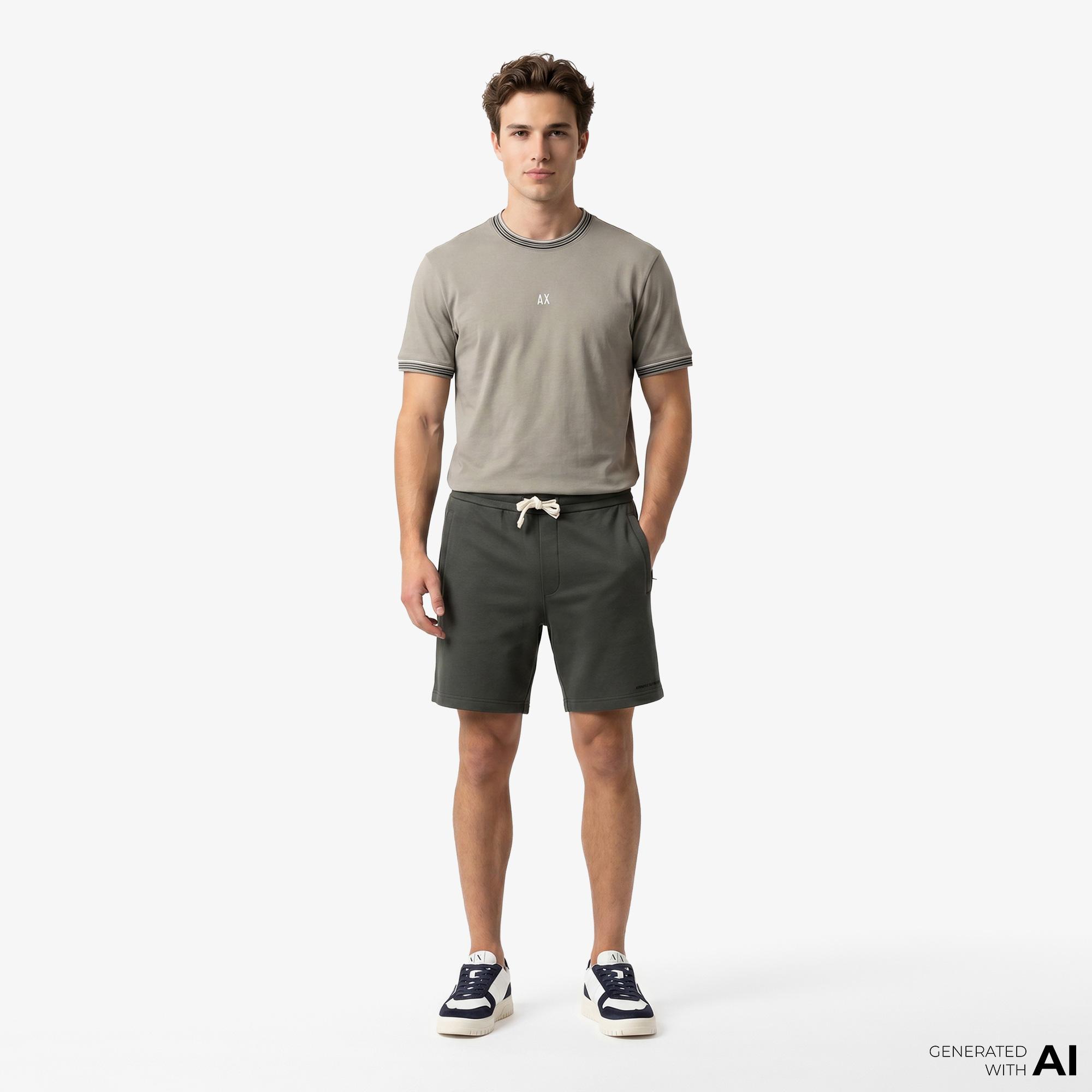 Armani Exchange Erkek Bej T-Shirt