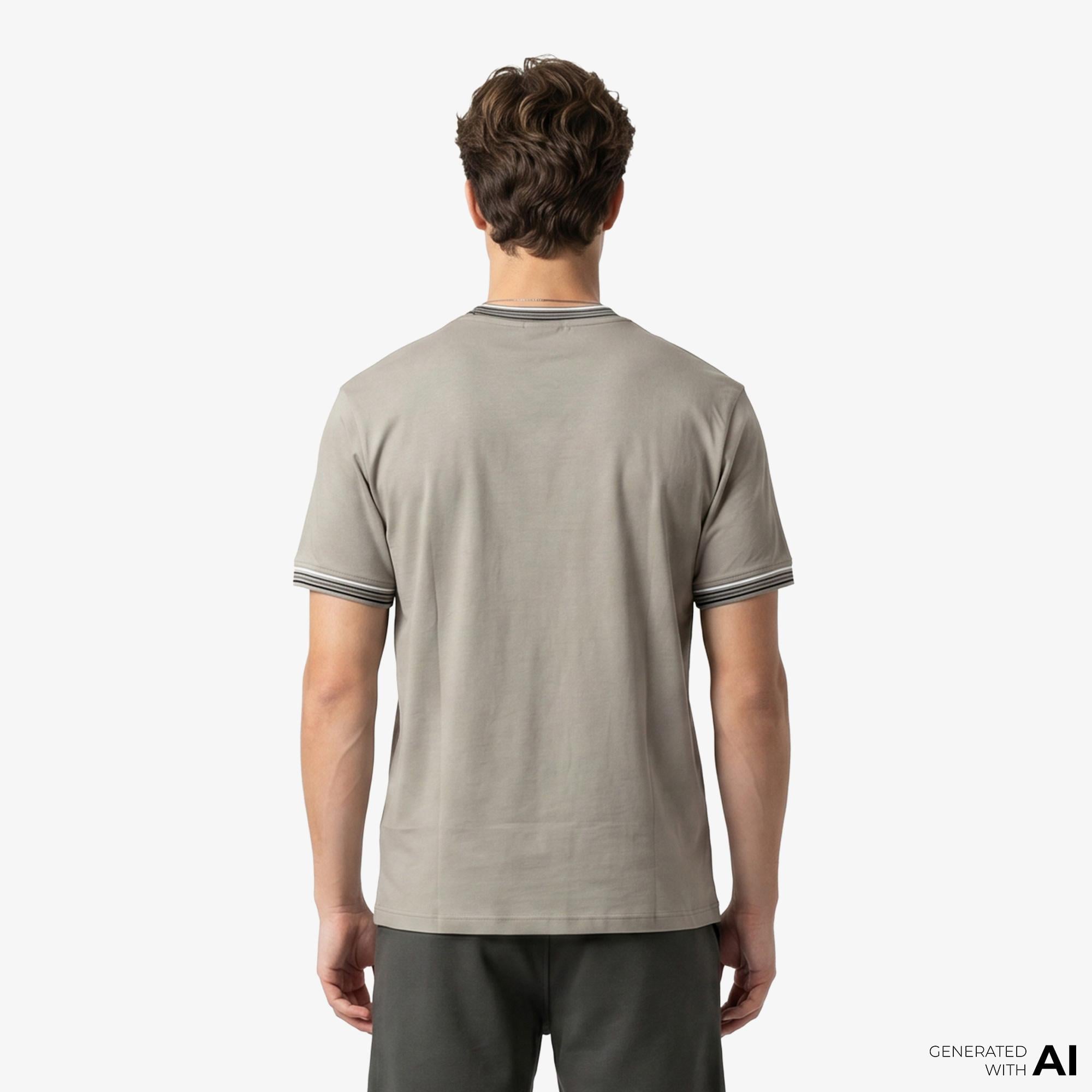 Armani Exchange Erkek Bej T-Shirt