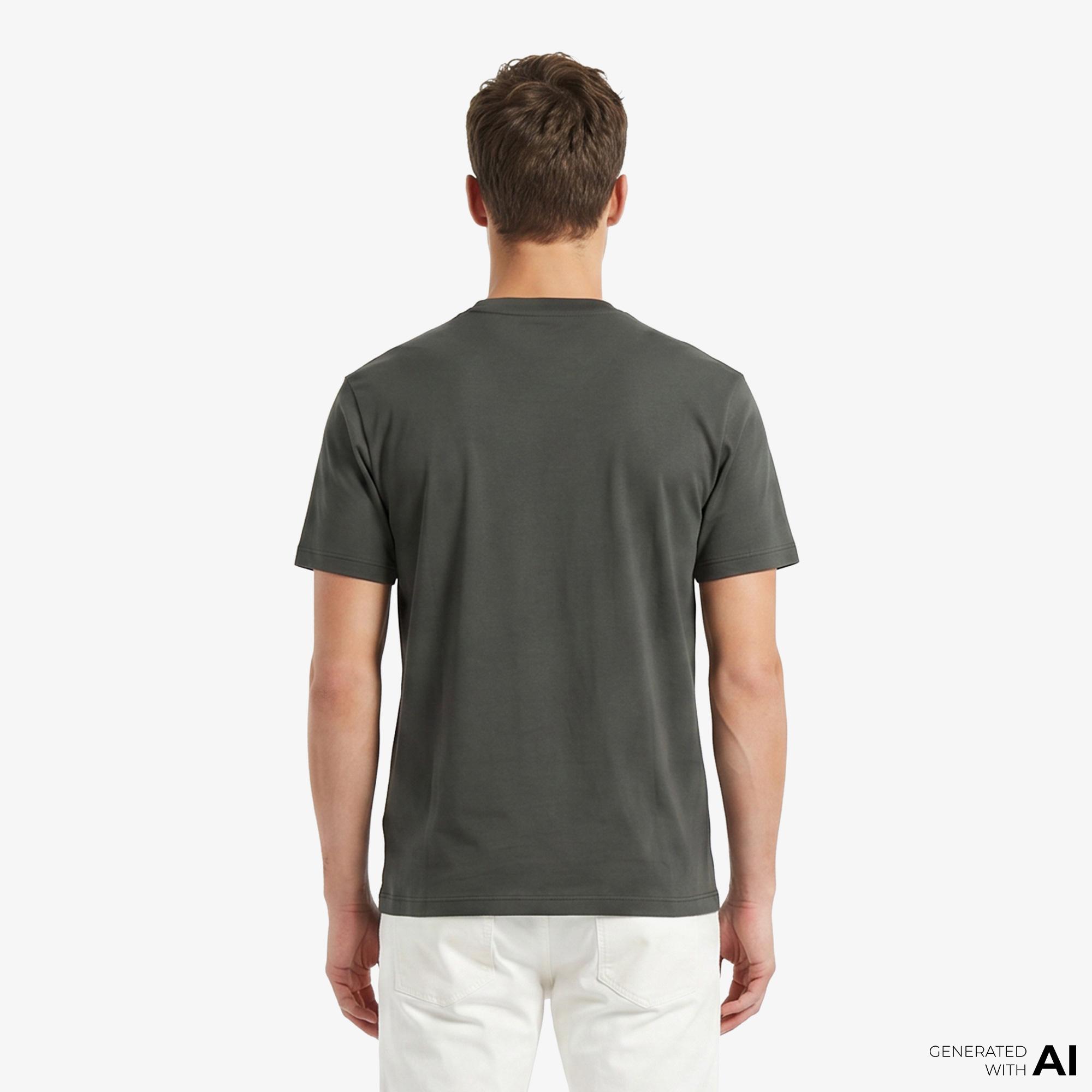 Armani Exchange Erkek Gri T-Shirt
