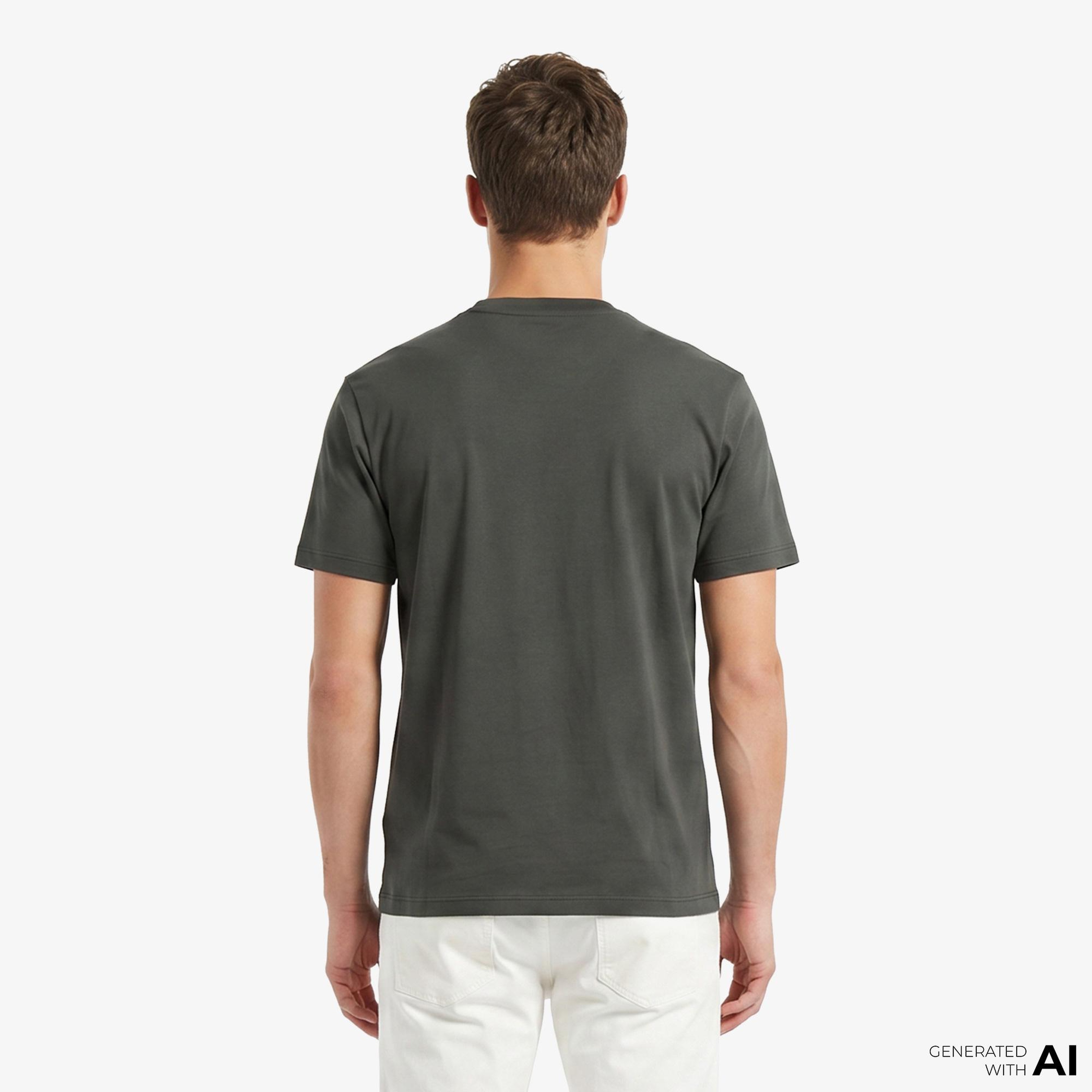 Armani Exchange Erkek Gri T-Shirt