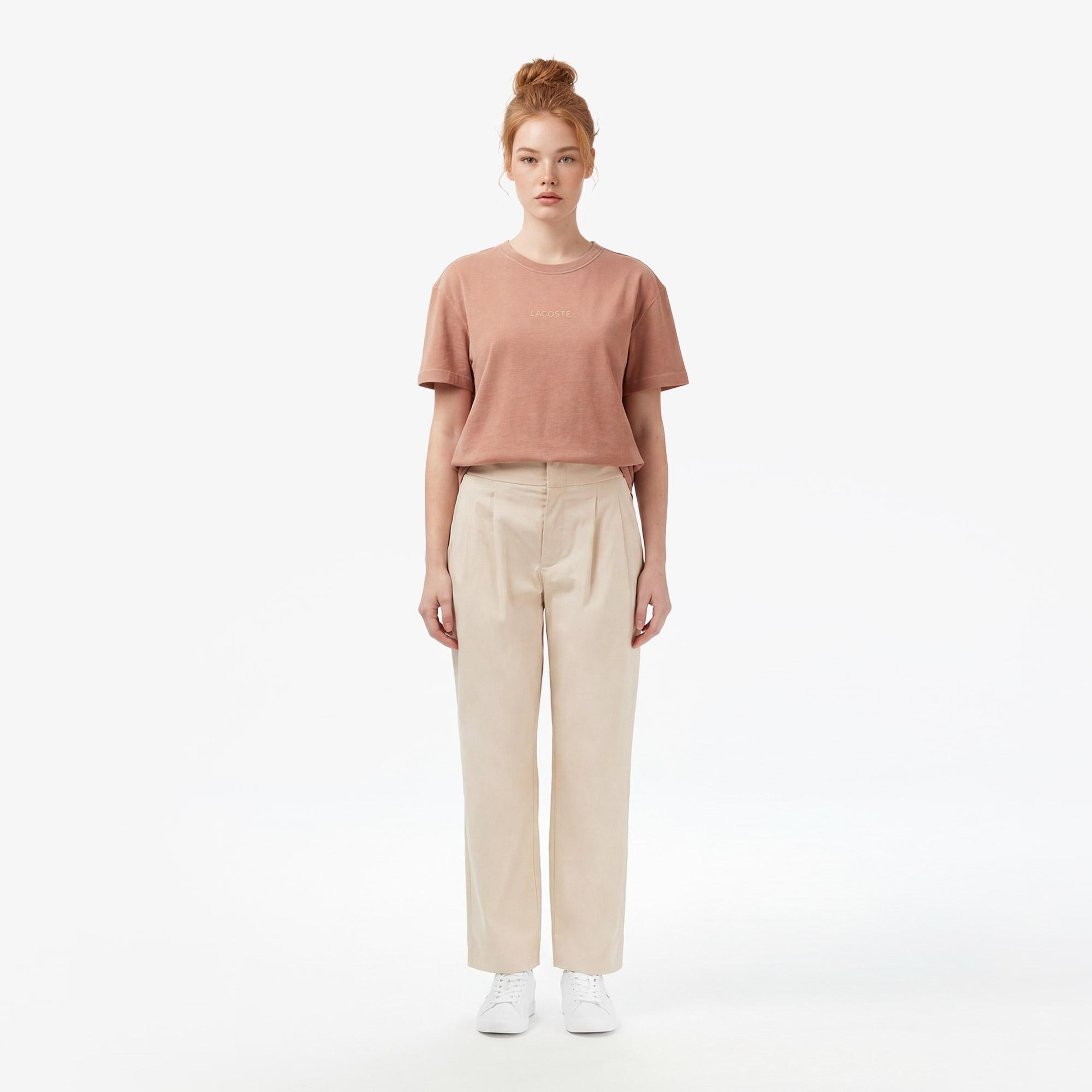 Lacoste Kadın Regular Fit Pembe Pantolon