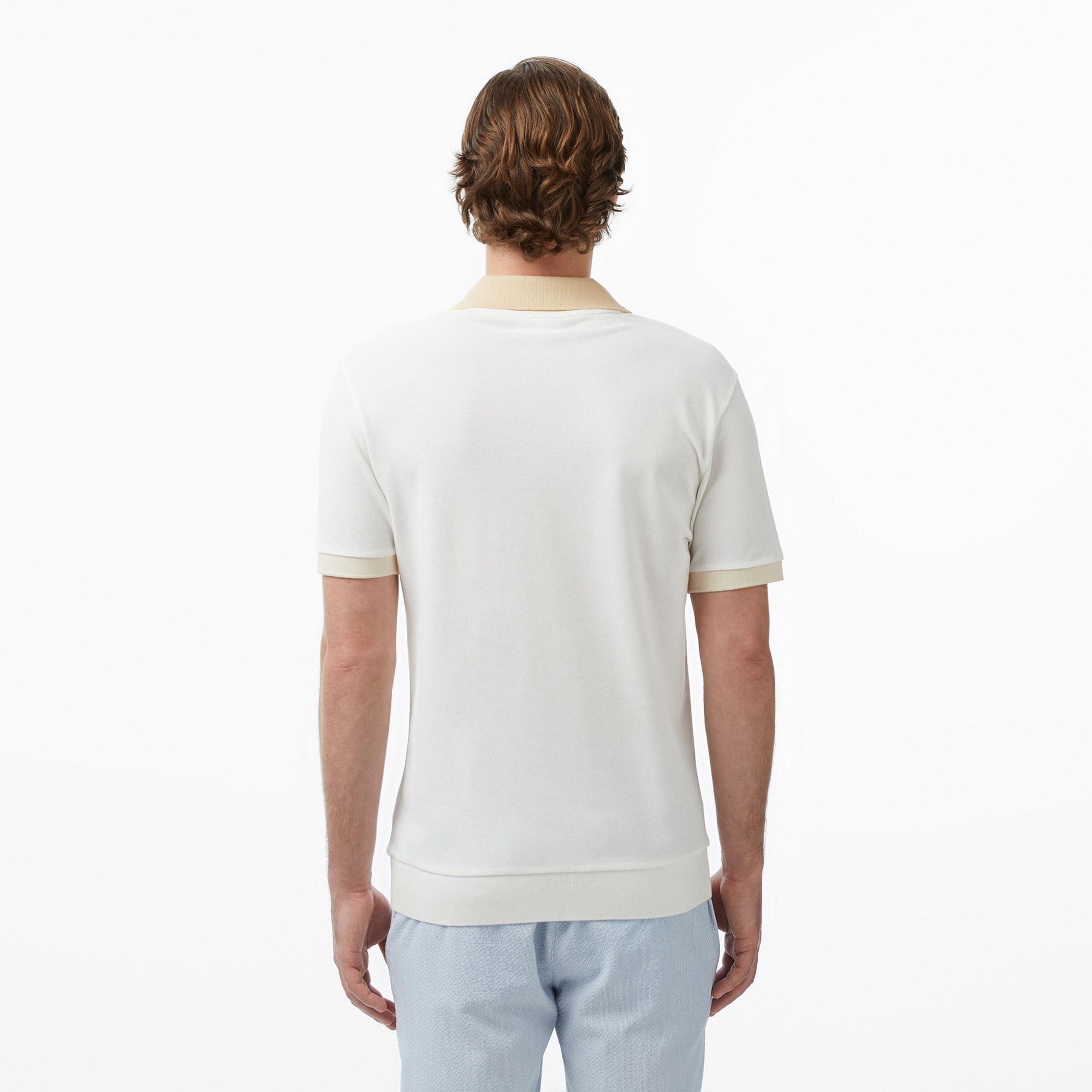Lacoste Erkek Regular Fit Polo Yaka Krem Polo