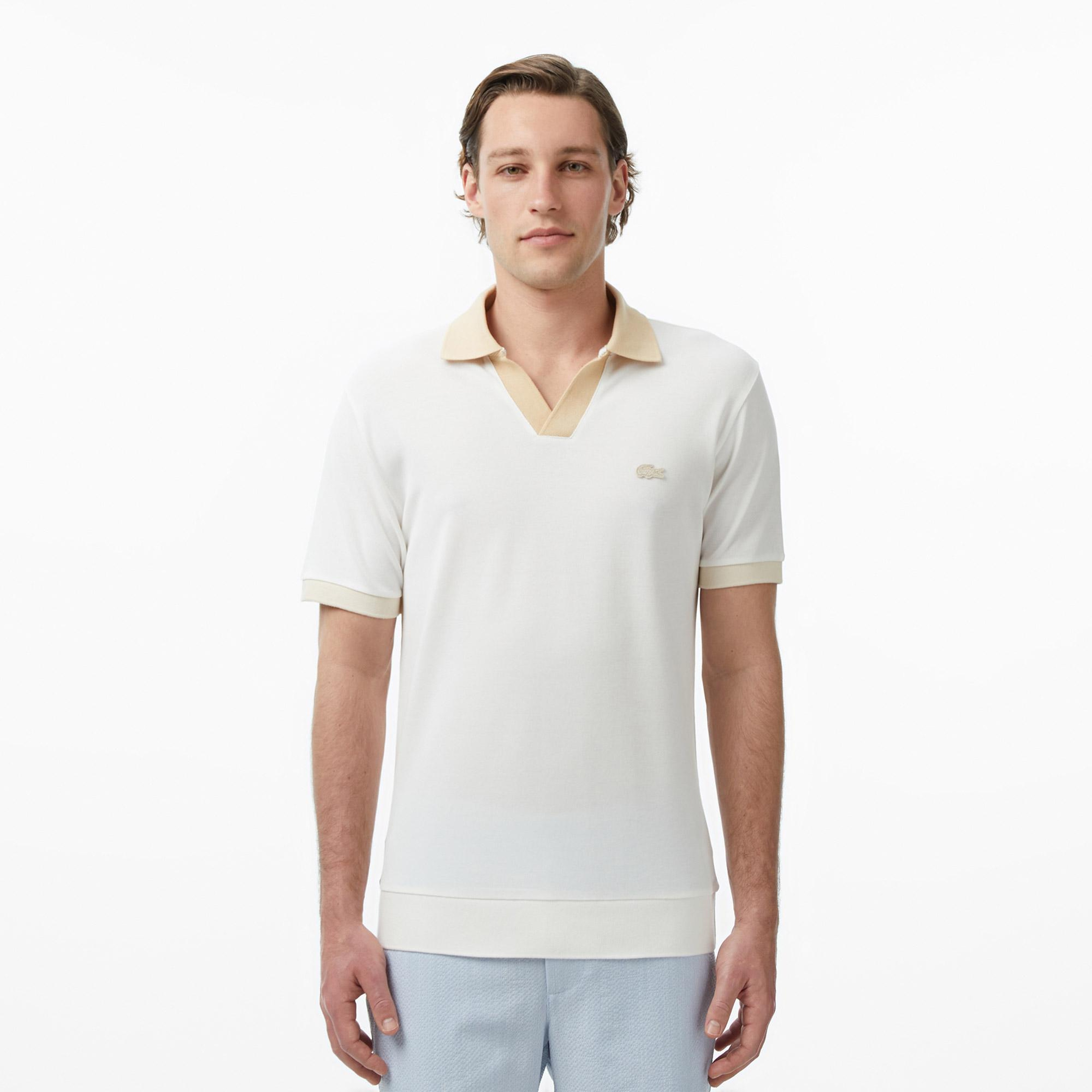 Lacoste Erkek Regular Fit Polo Yaka Krem Polo