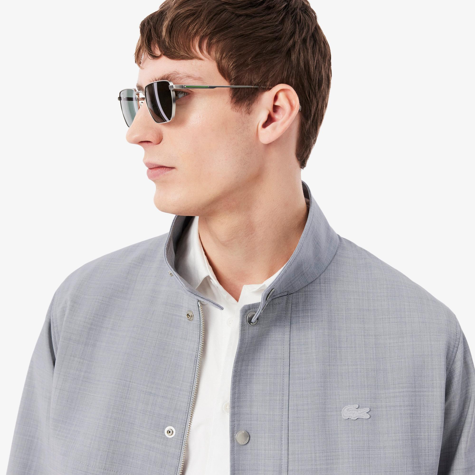 Lacoste Erkek Dik Yaka Gri Ceket
