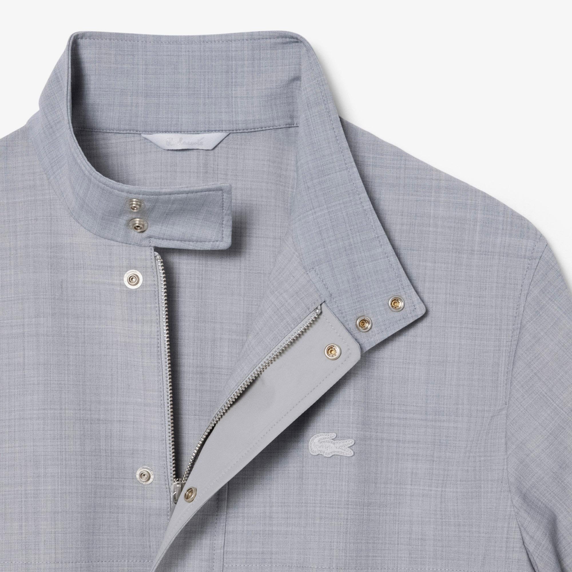 Lacoste Erkek Dik Yaka Gri Ceket