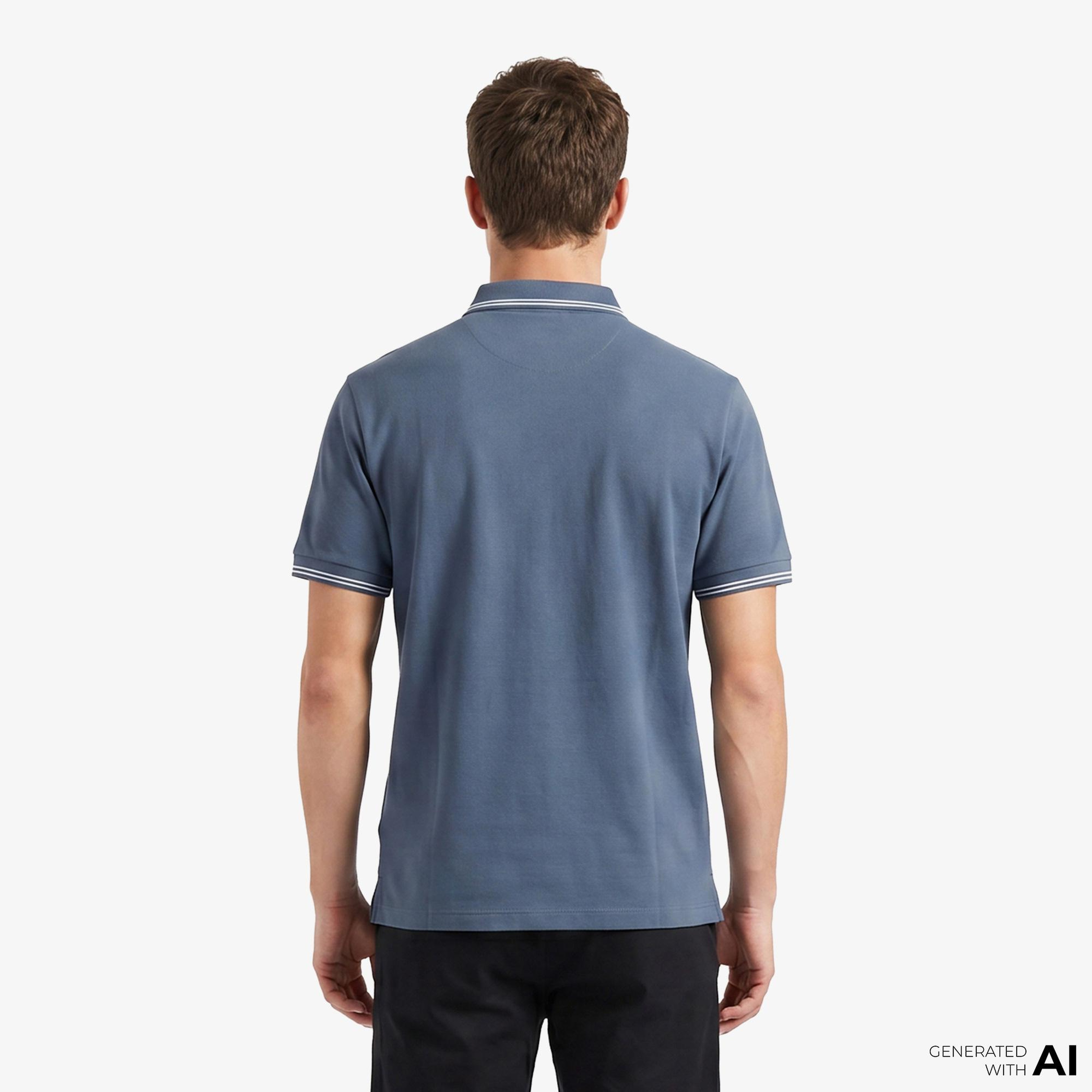 Armani Exchange Erkek Mavi Polo