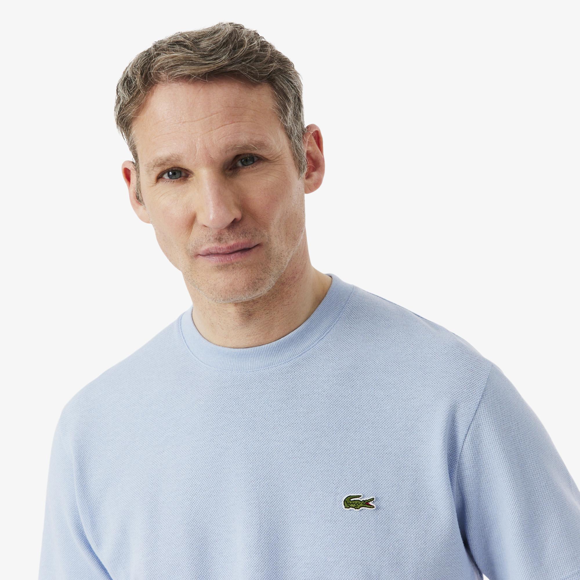 Lacoste Erkek Classic Fit Bisiklet Yaka Mavi T-Shirt