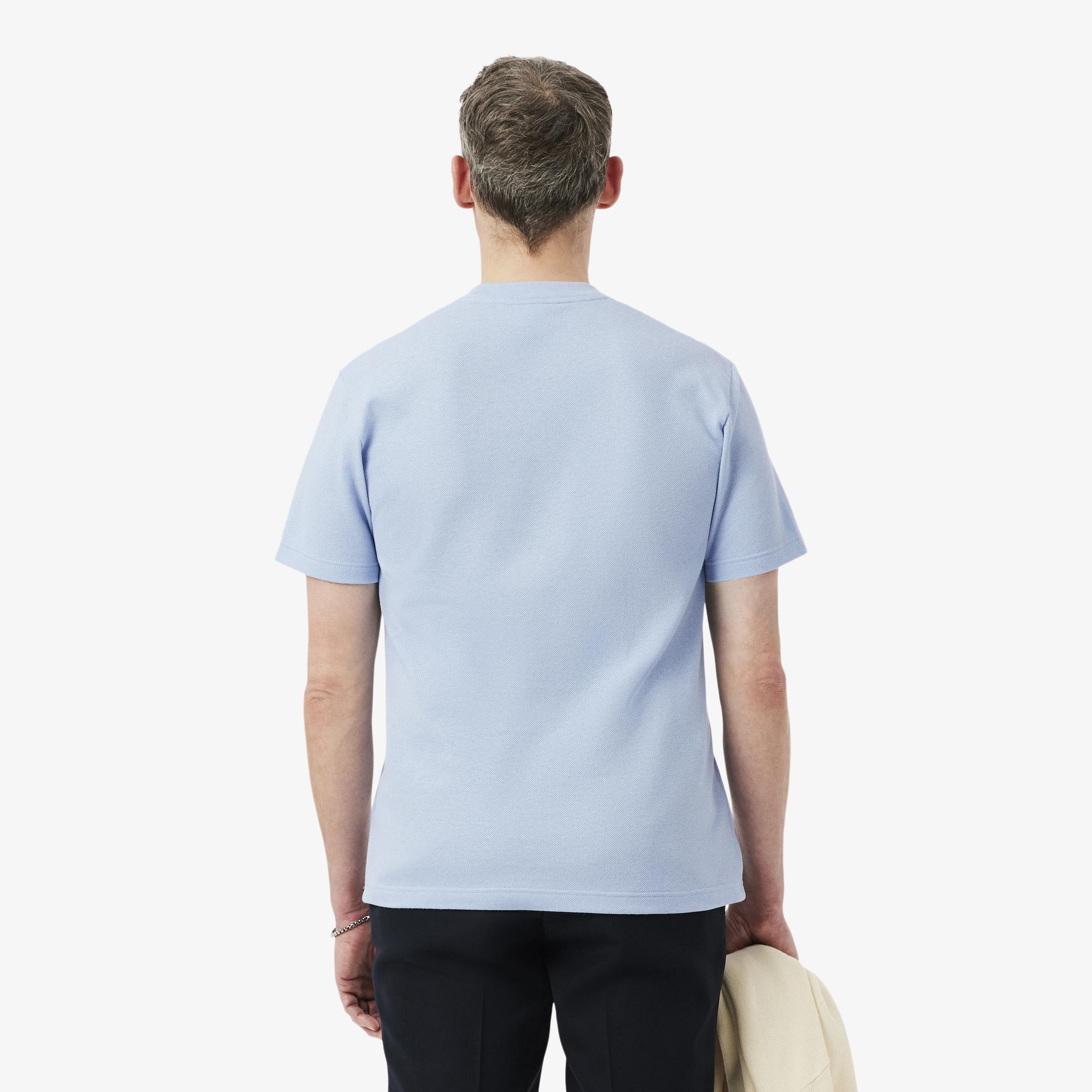 Lacoste Erkek Classic Fit Bisiklet Yaka Mavi T-Shirt