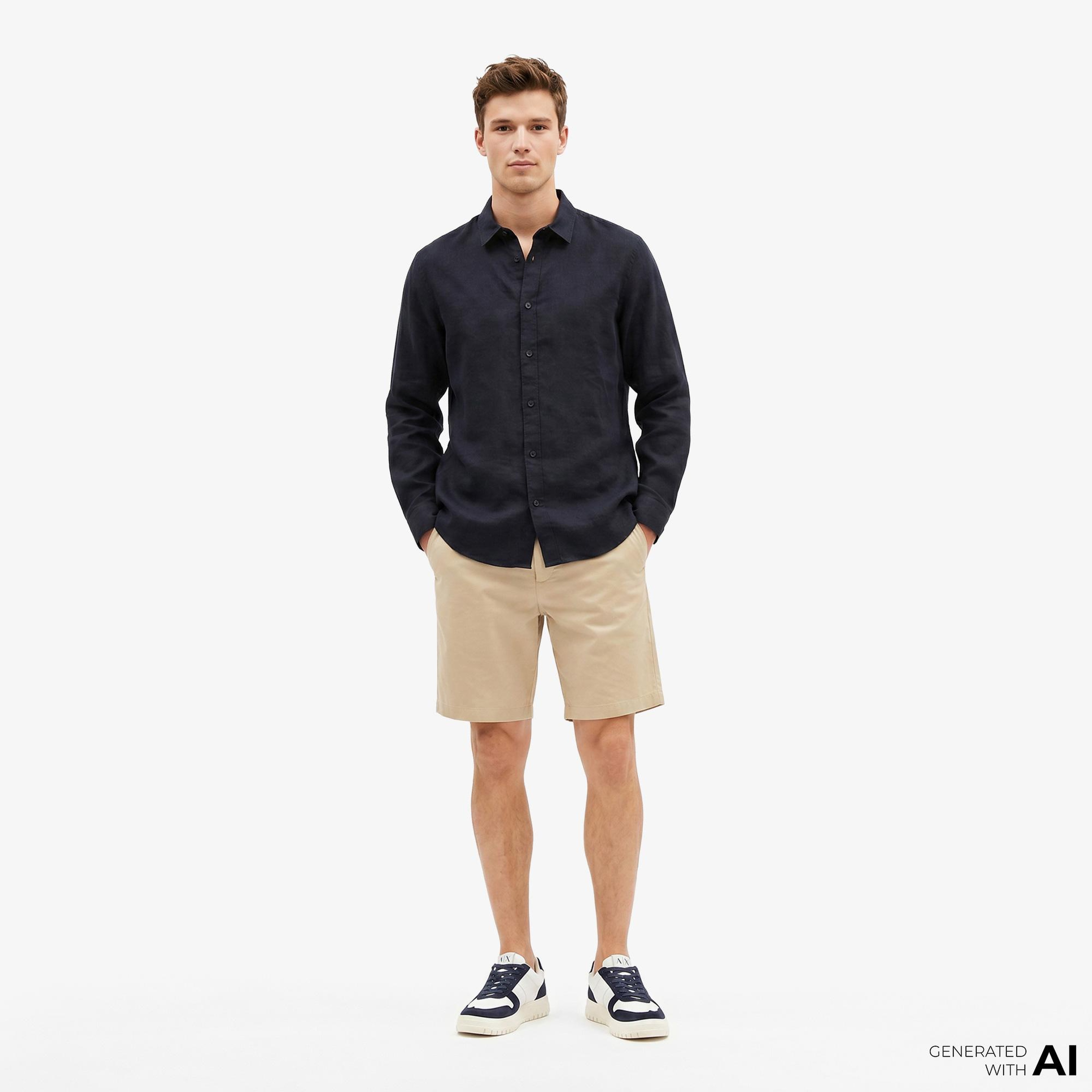 Armani Exchange Erkek Lacivert Gömlek