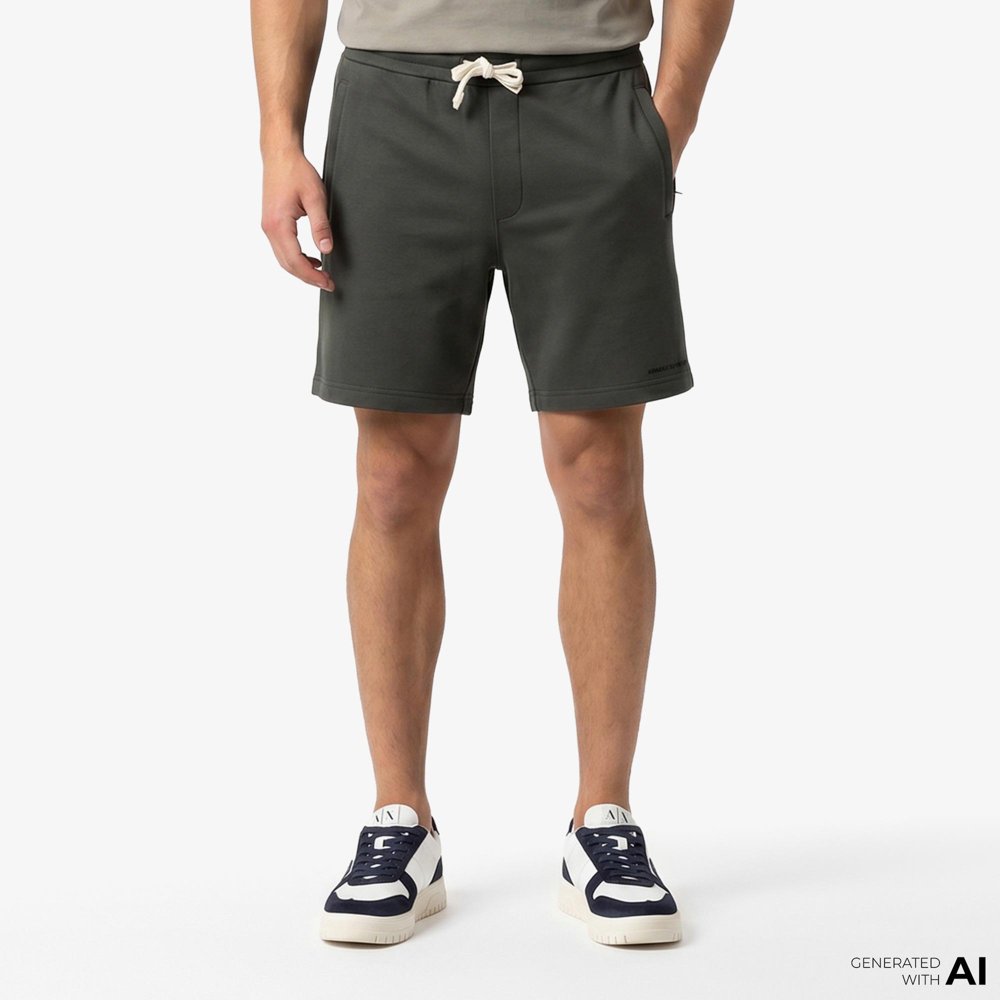 Armani Exchange Erkek Gri Şort