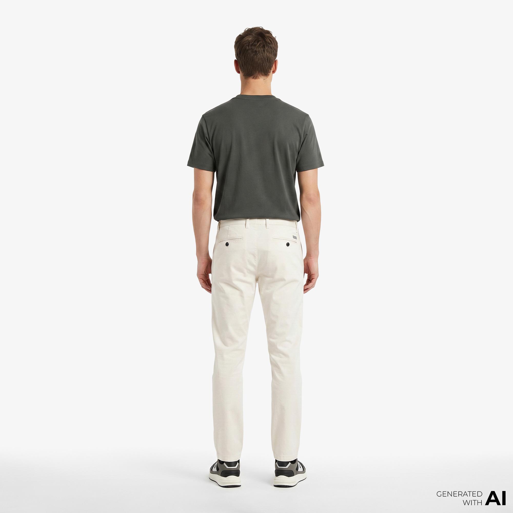 Armani Exchange Erkek Krem Pantolon