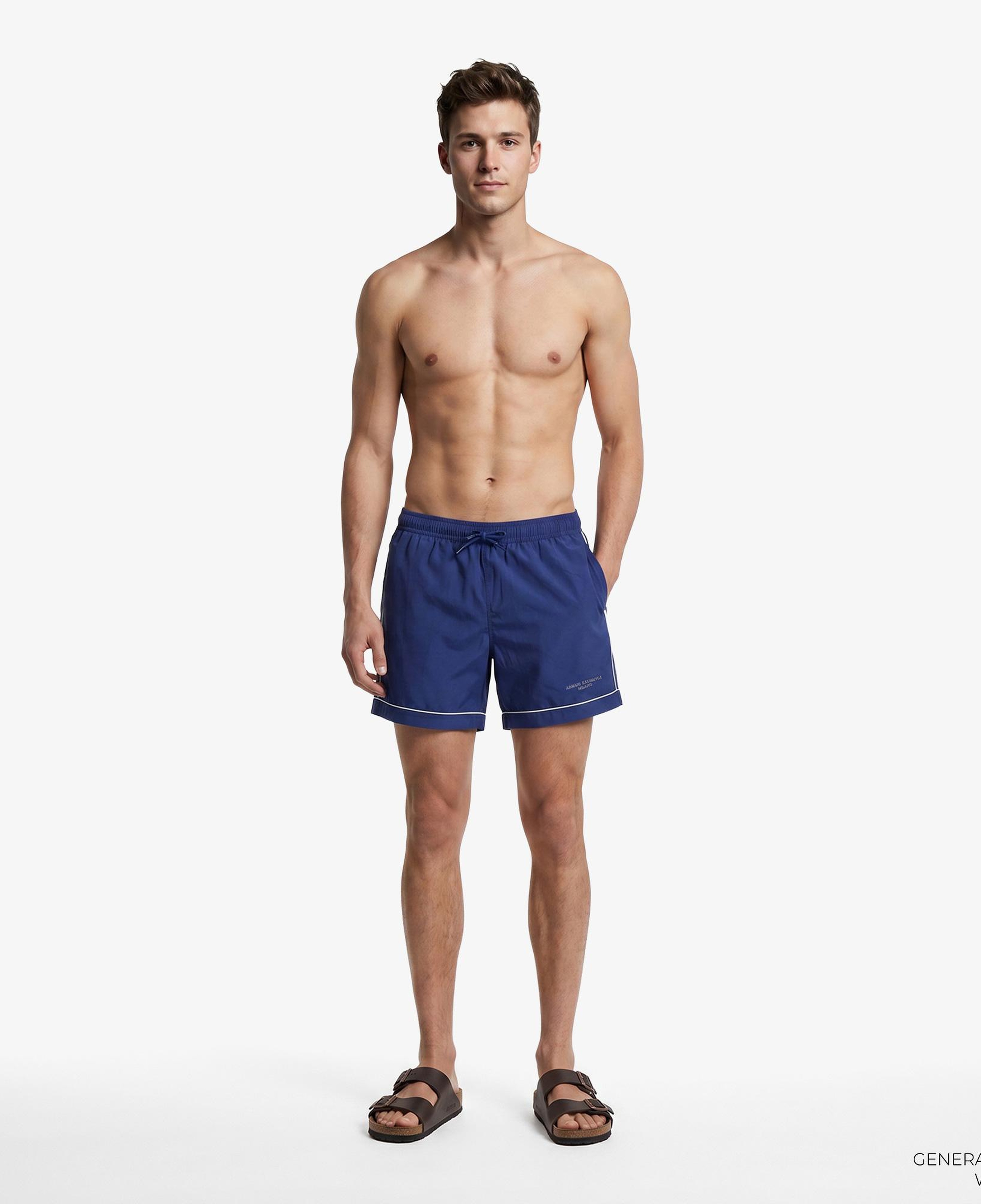 Armani Exchange Erkek Mavi Deniz Şortu