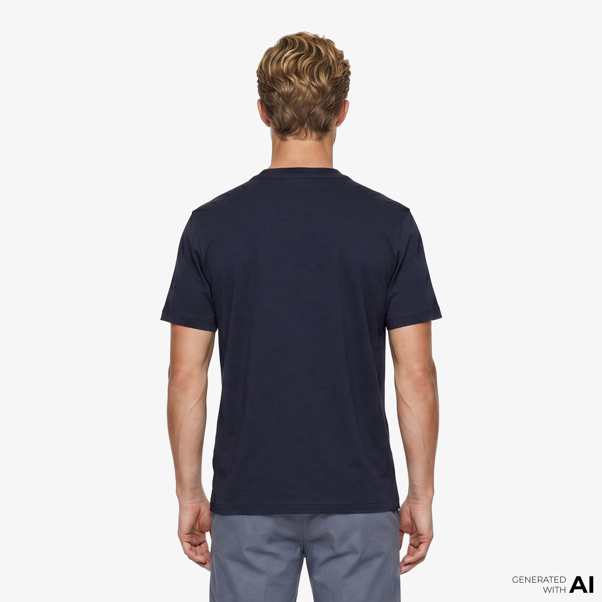 Boss Interlock Erkek Lacivert T-Shirt