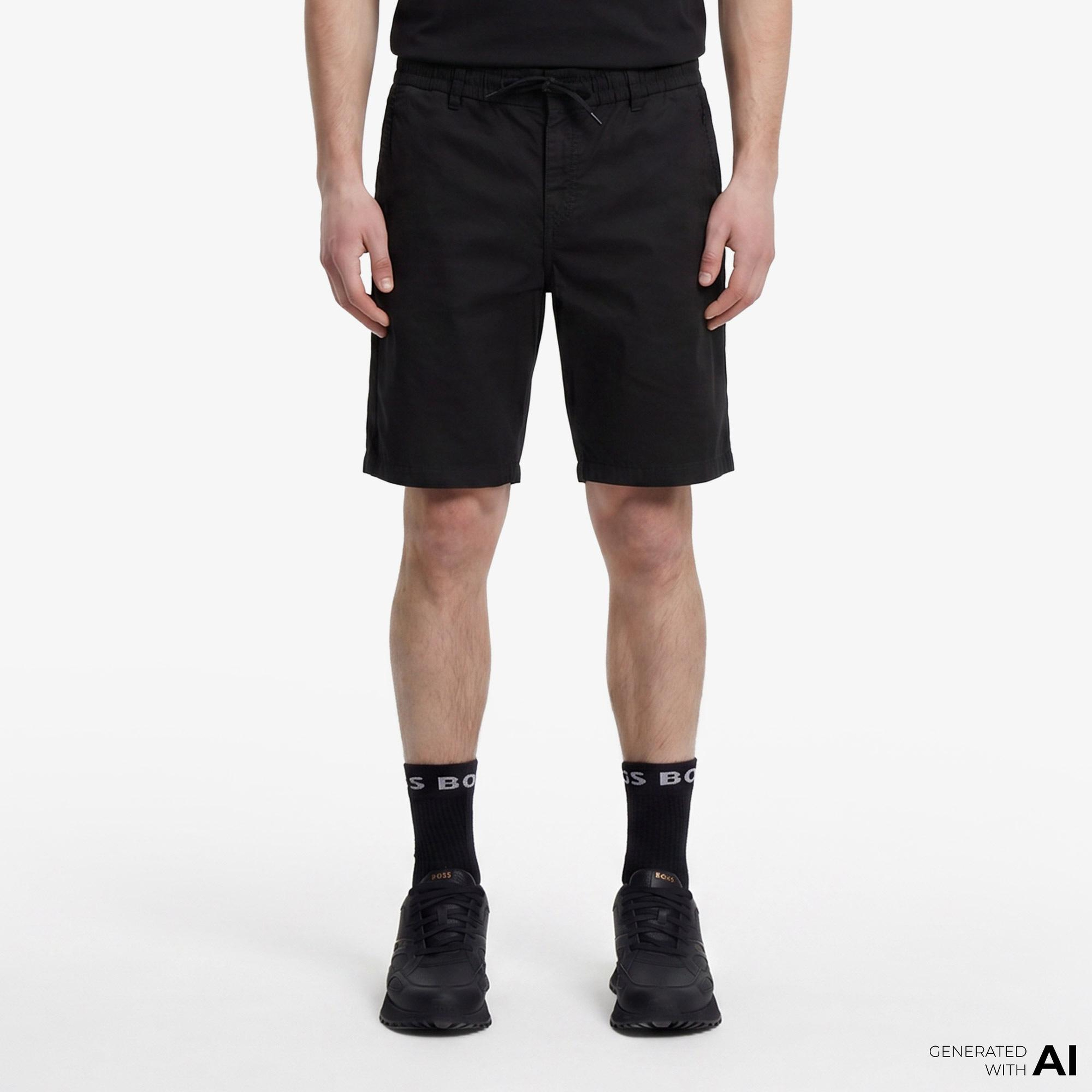 Boss Tapered Erkek Siyah Pantolon