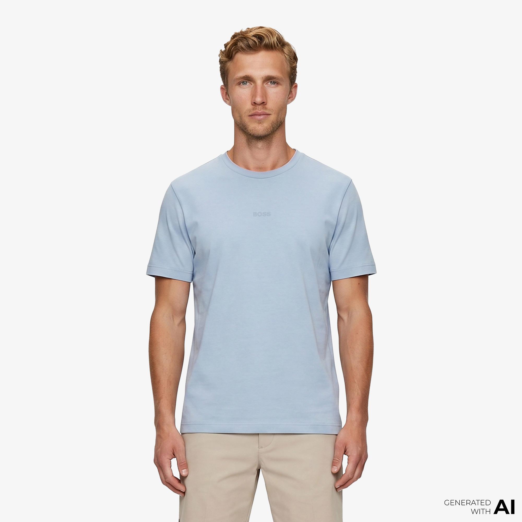Boss Tchup Erkek Mavi T-Shirt