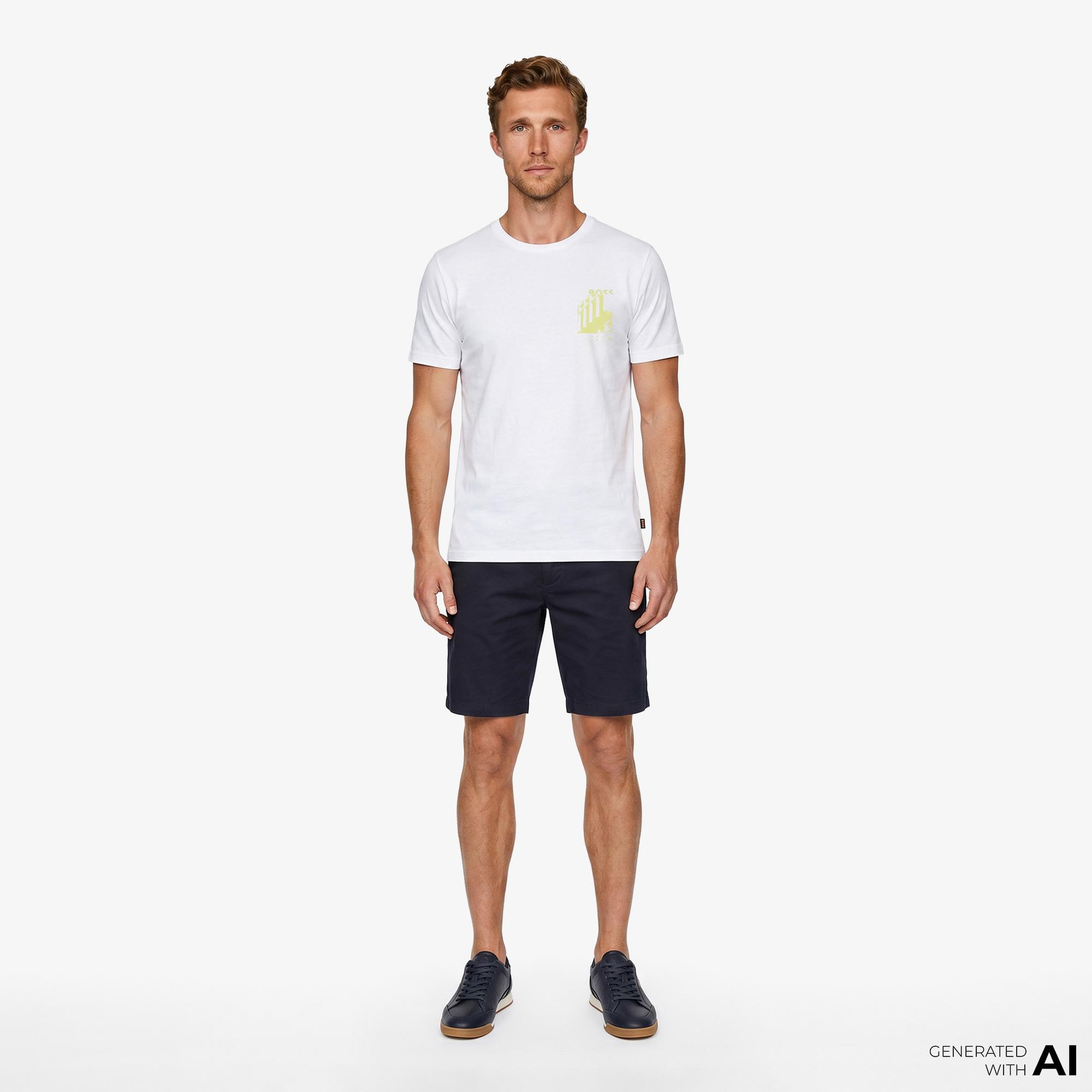 Boss Board Erkek Beyaz T-Shirt