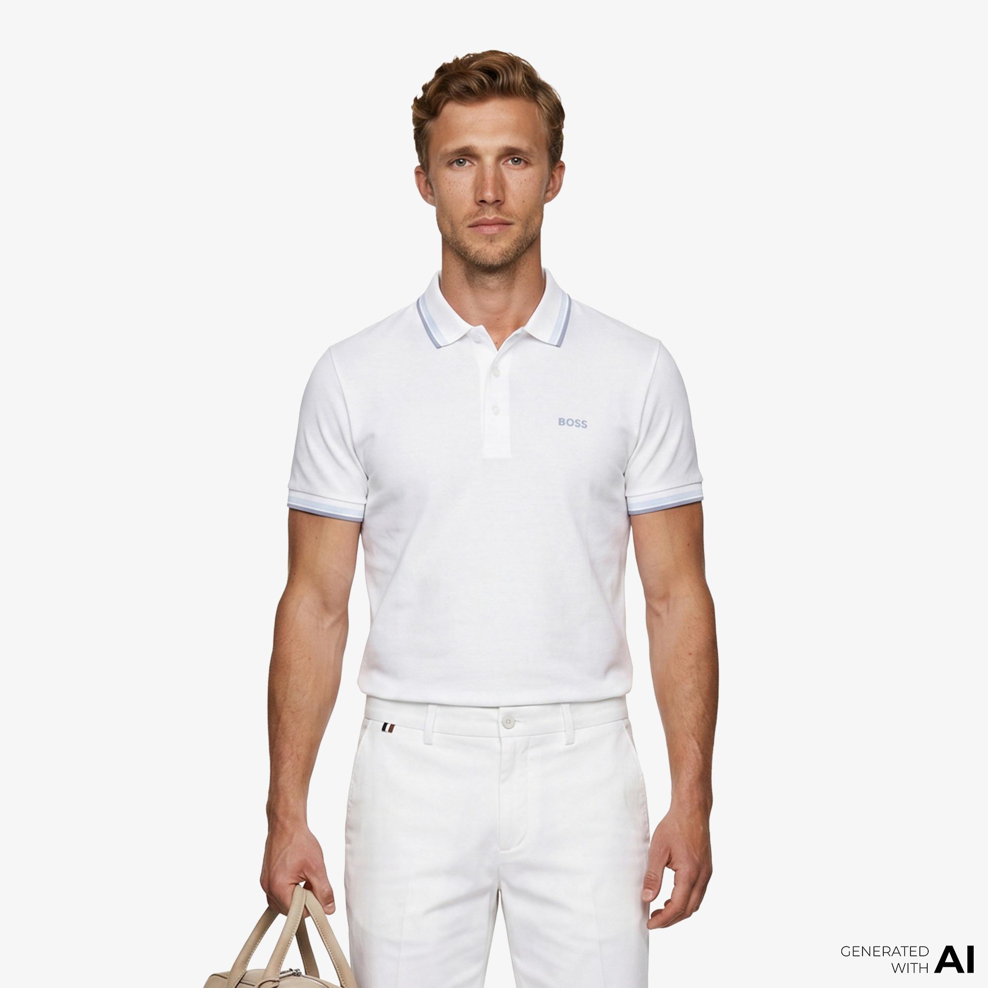 Boss Paddy Erkek Beyaz Polo