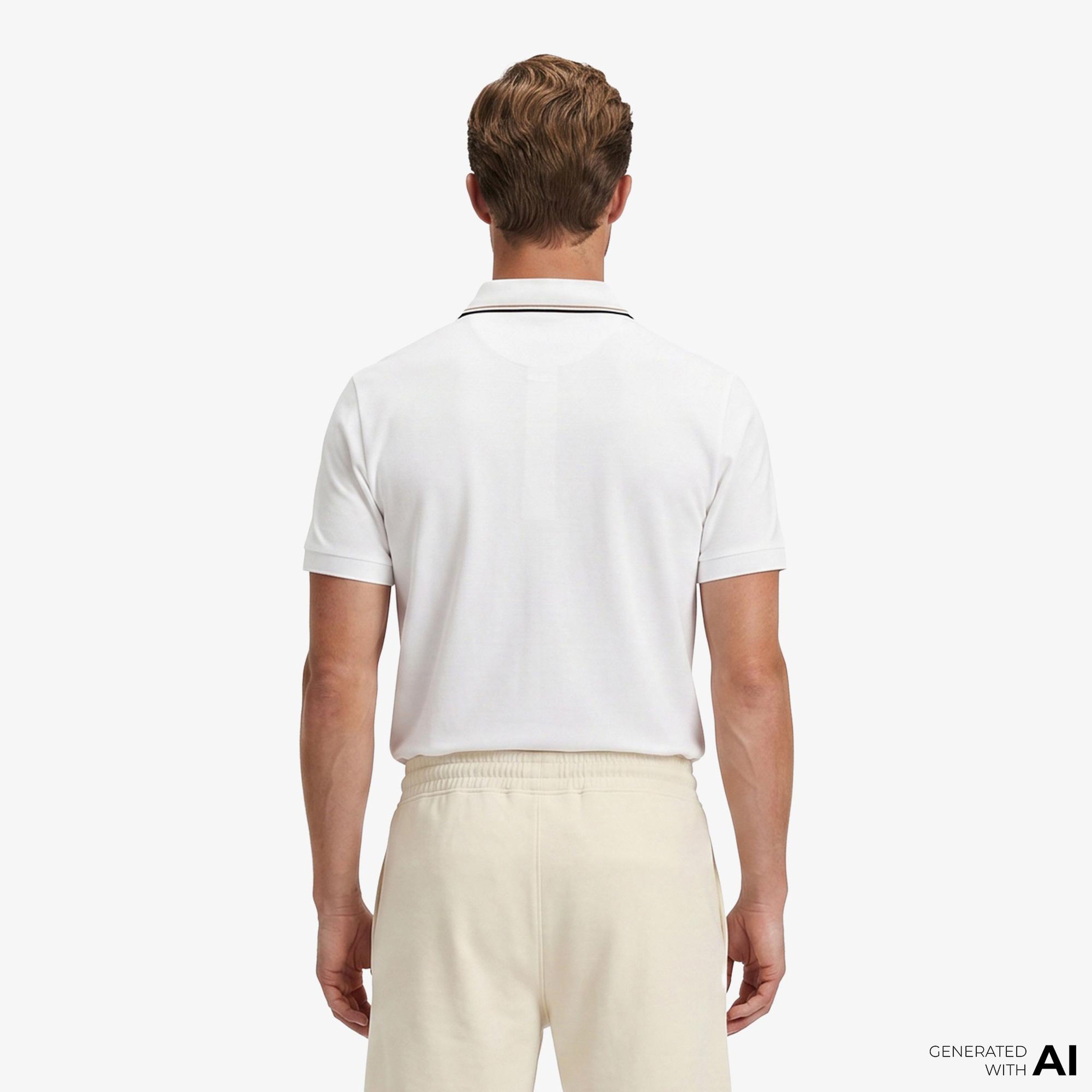 Boss Birdie Paule Erkek Beyaz Polo