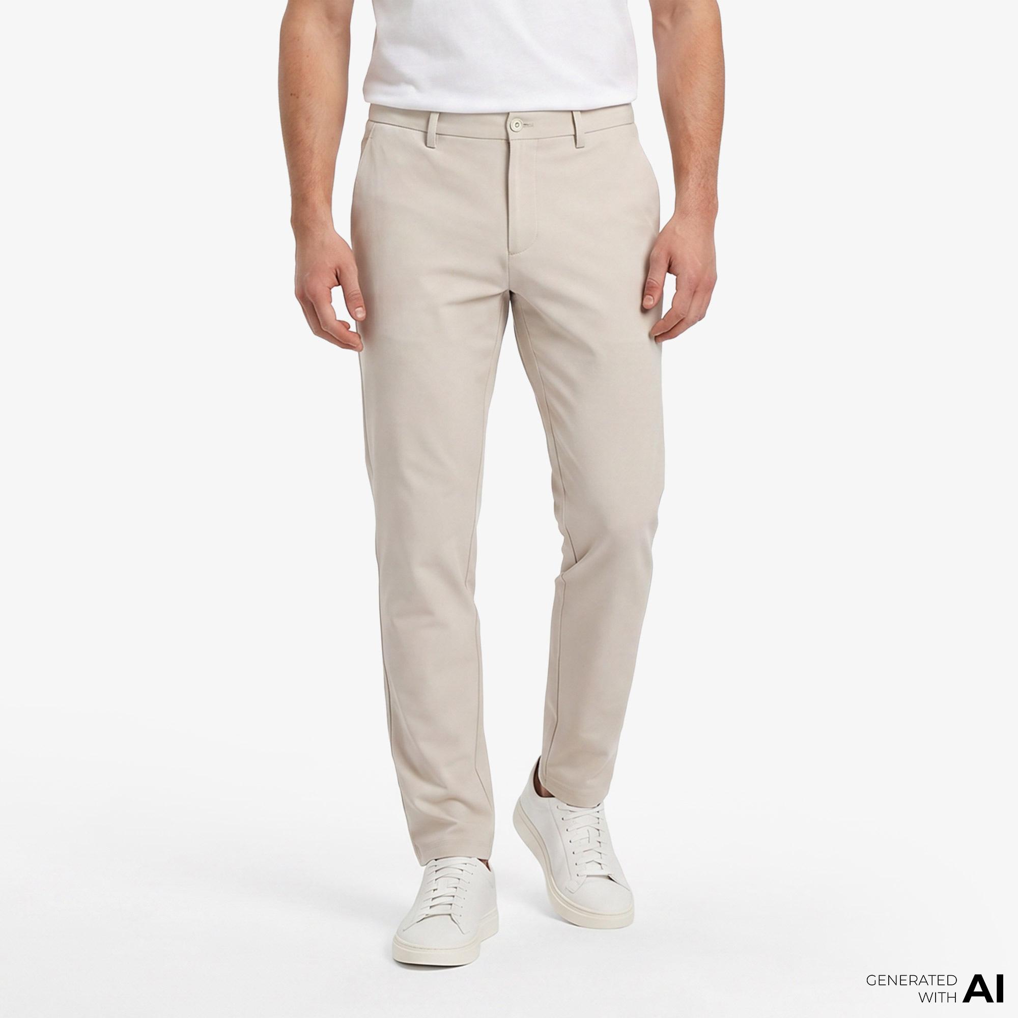 Boss Commuter Slim Erkek Bej Pantolon