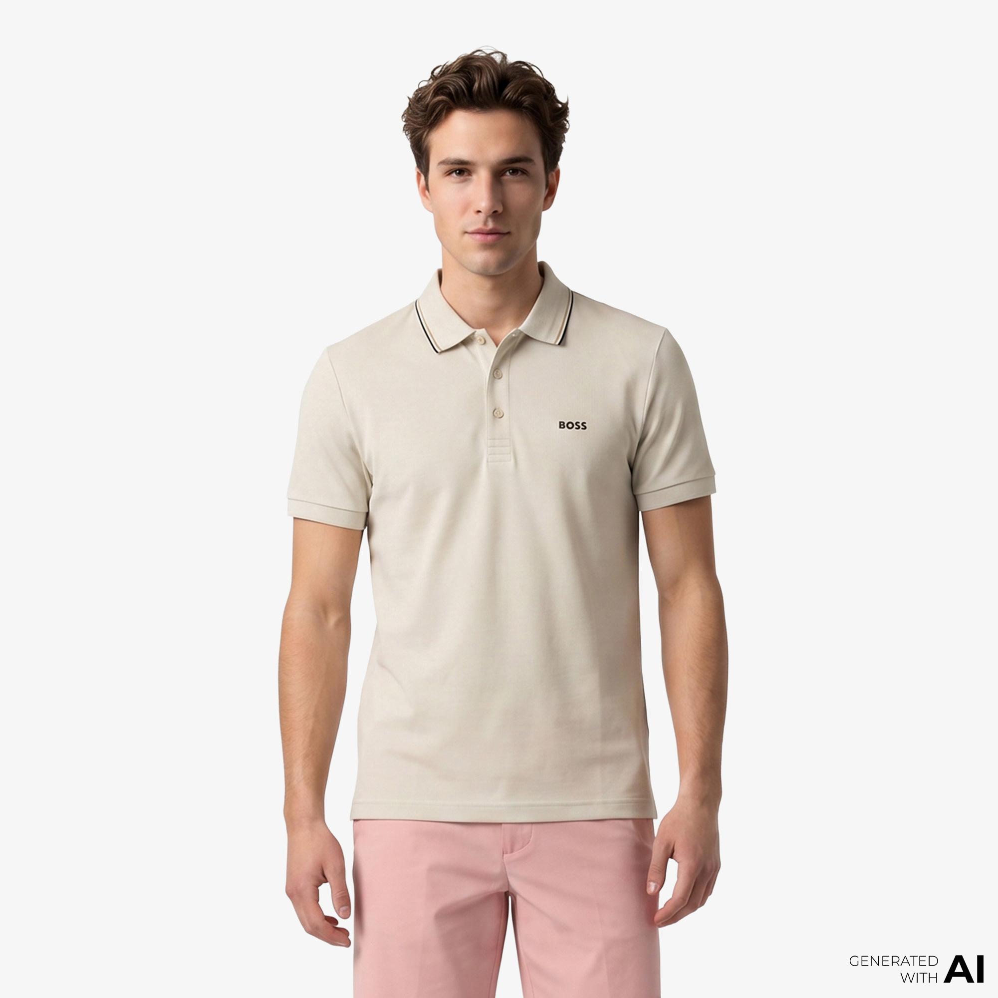 Boss Birdie Paule Erkek Bej Polo