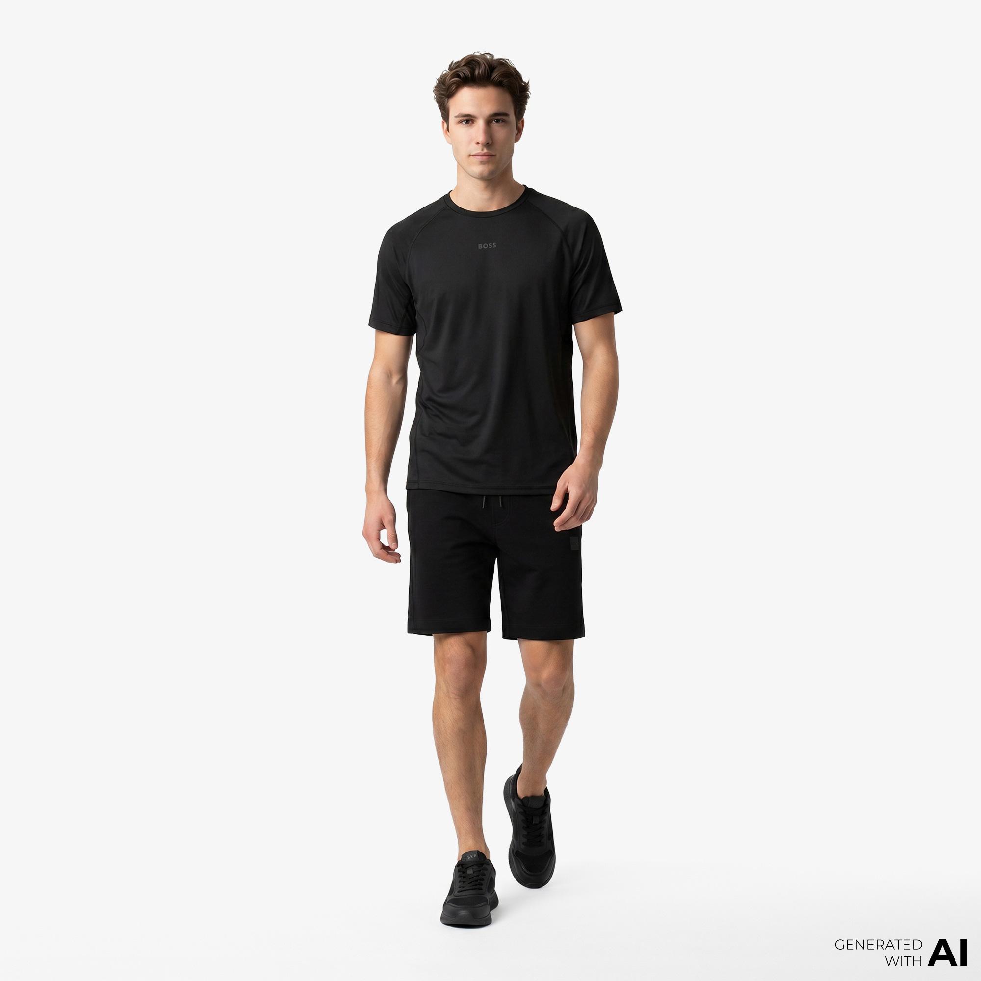 Boss Active Erkek Siyah T-Shirt