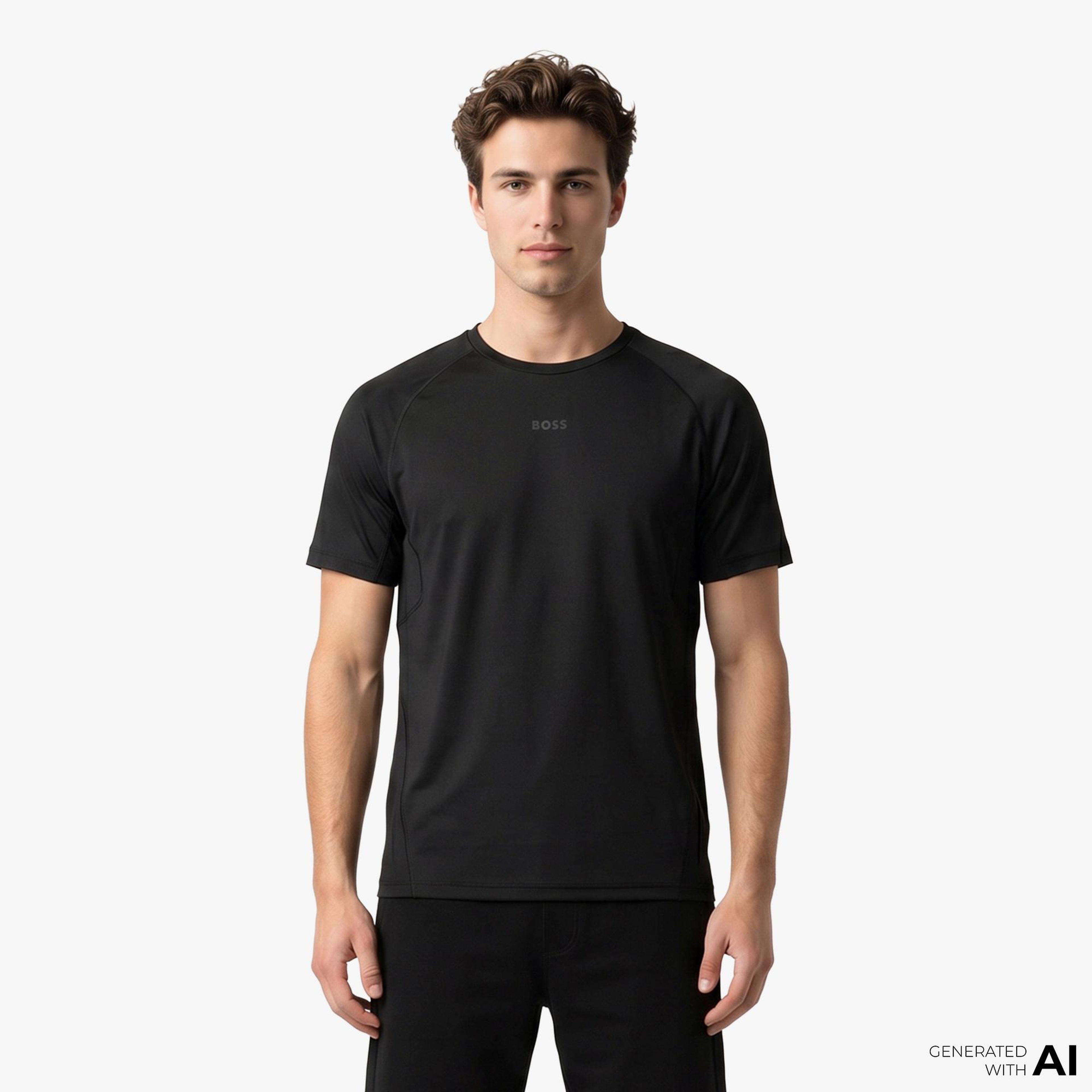 Boss Active Erkek Siyah T-Shirt