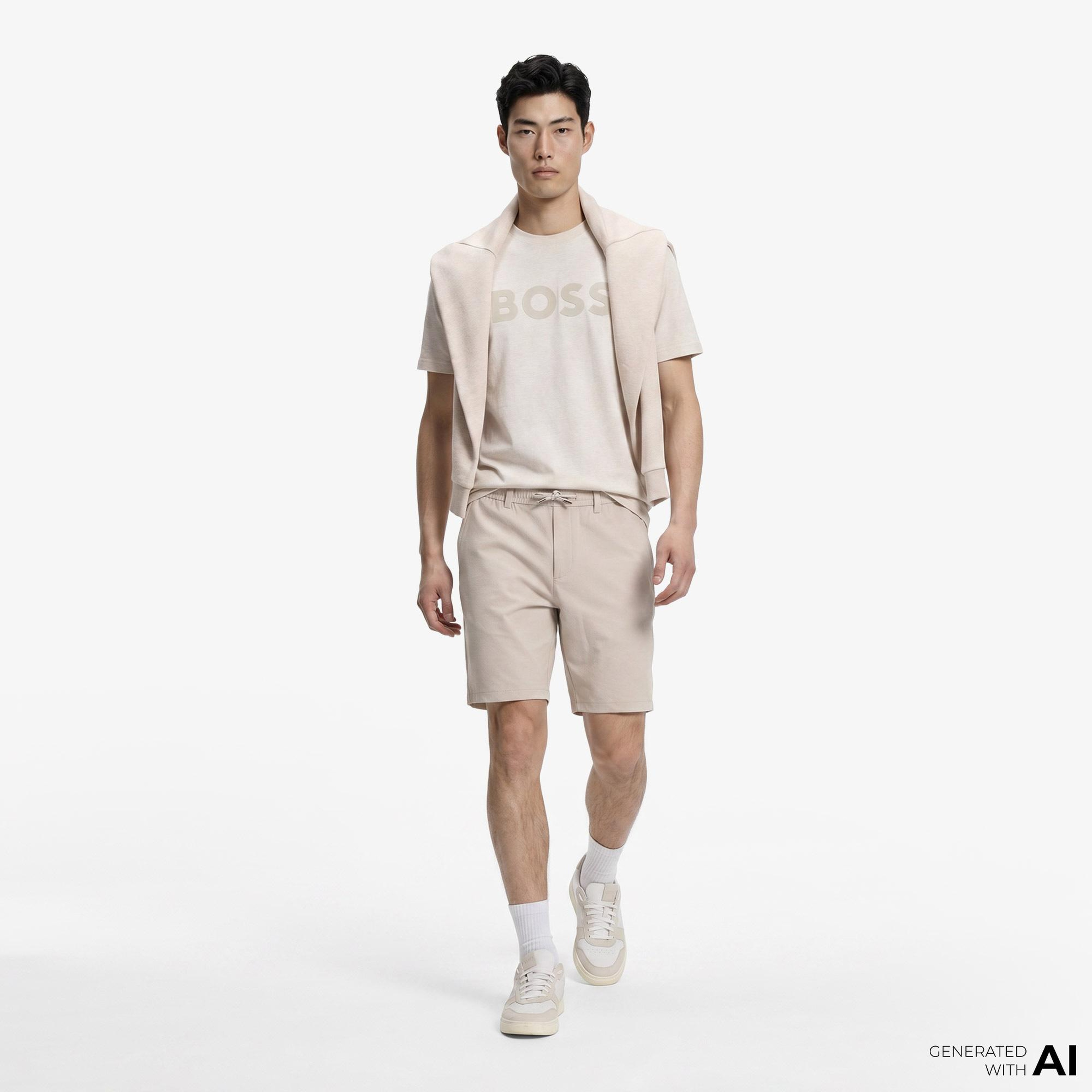 Boss Tapered Erkek Gri Pantolon