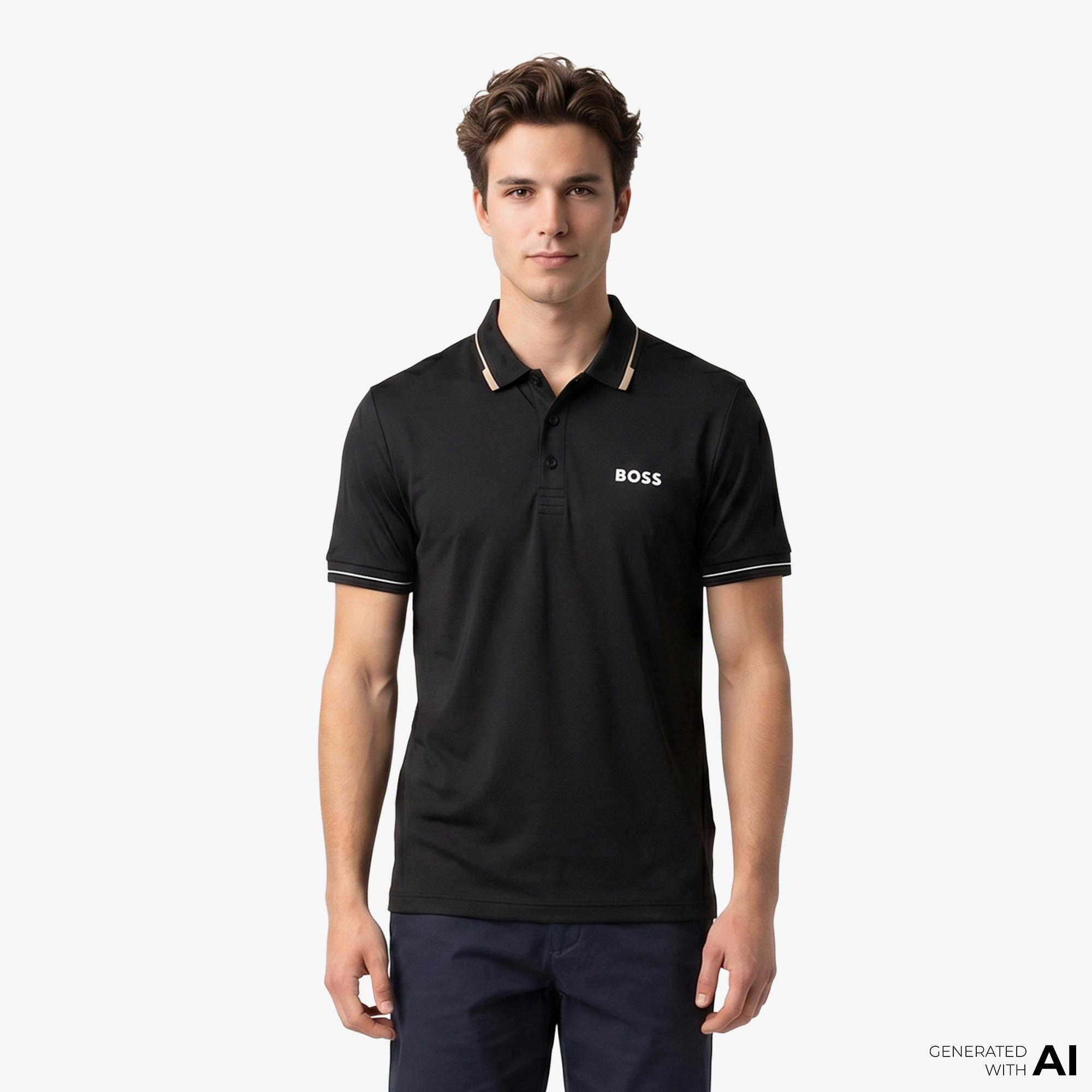 Boss Paul Pro Erkek Siyah Polo