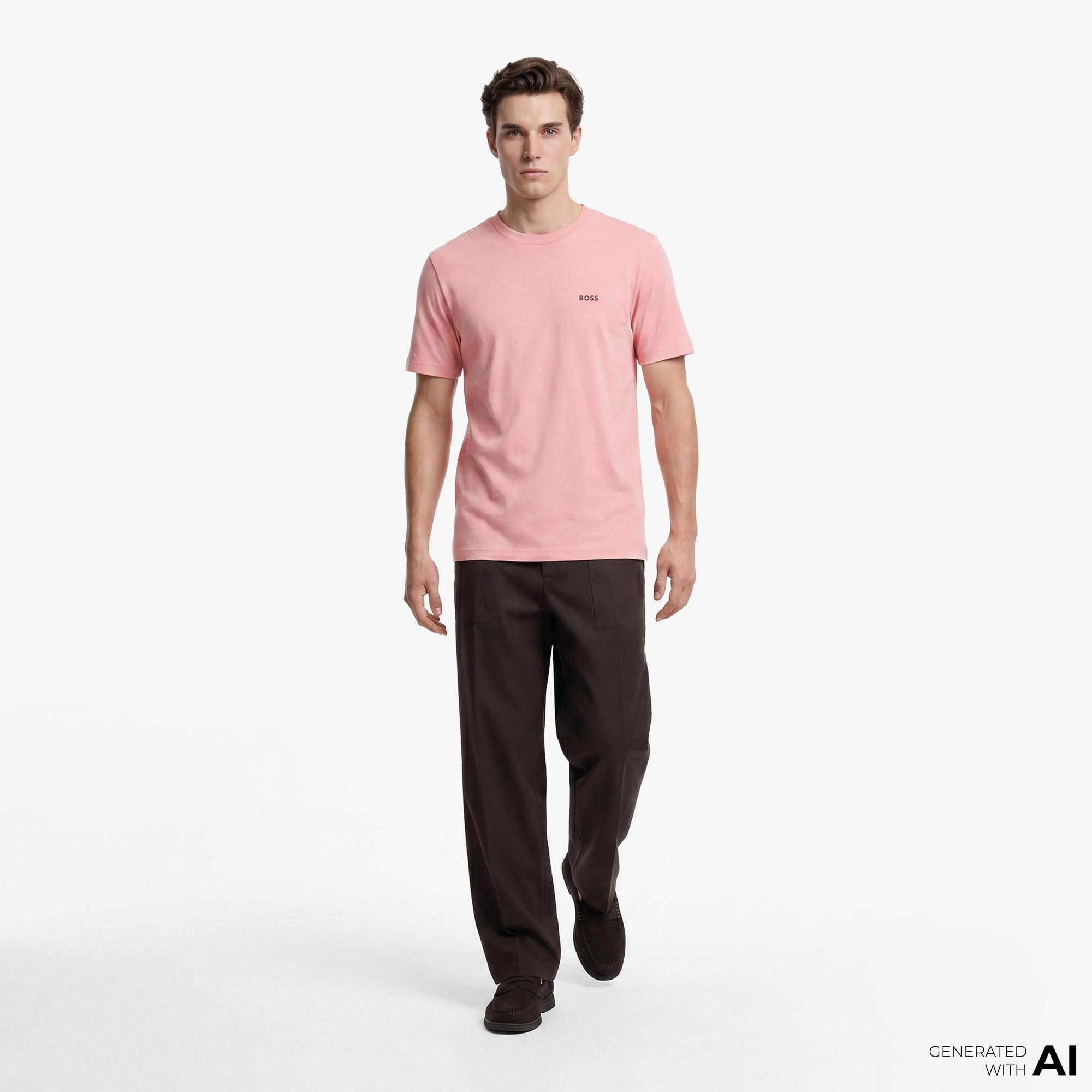 Boss Erkek Pembe T-Shirt