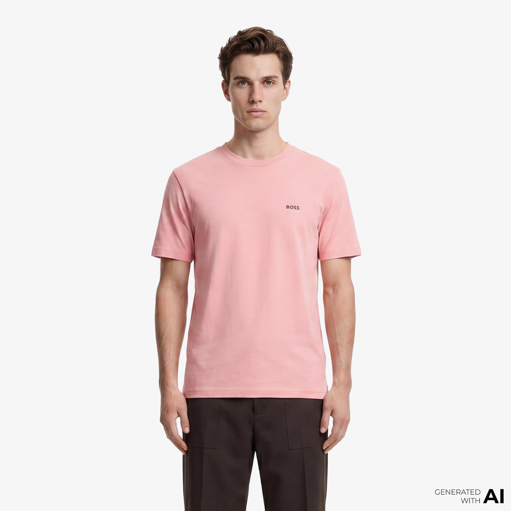 Boss Erkek Pembe T-Shirt