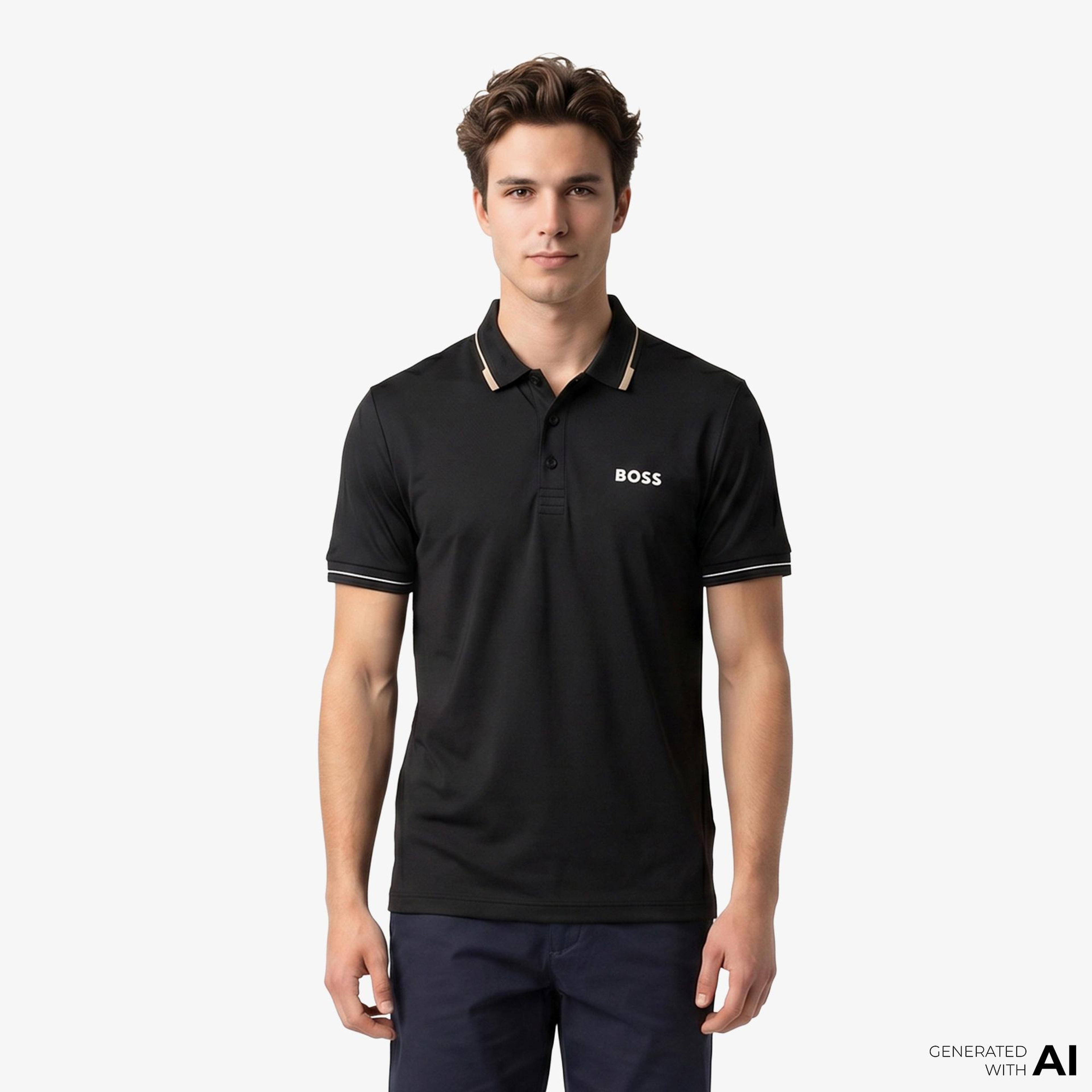 Boss Paul Pro Erkek Siyah Polo
