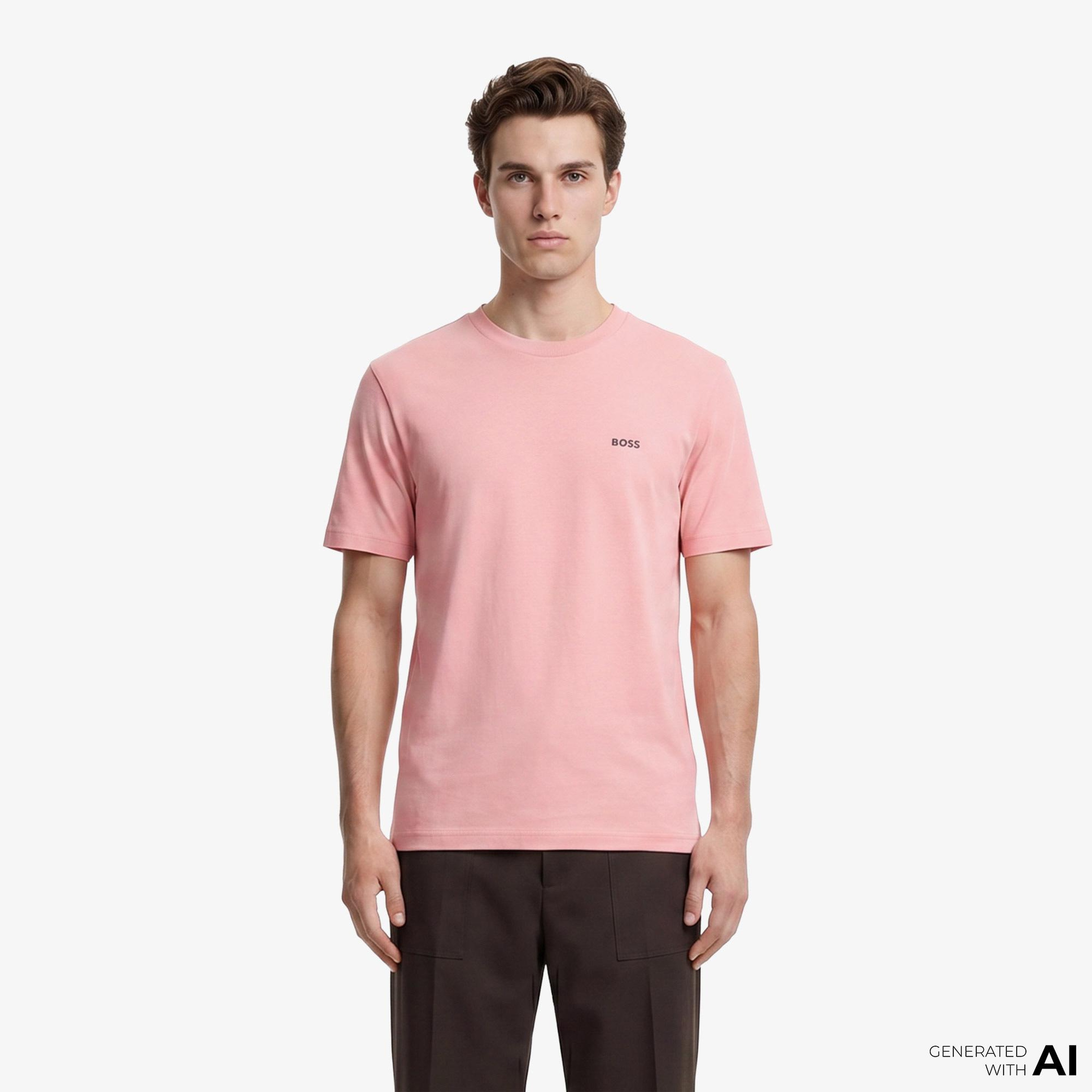 Boss Erkek Pembe T-Shirt