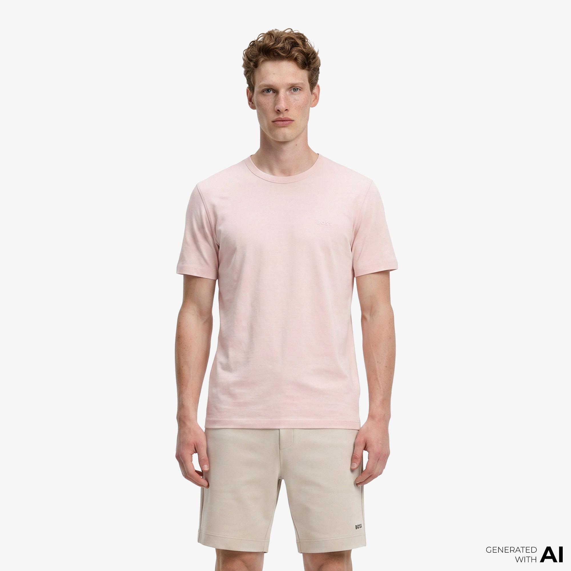 Boss Tegood Erkek Pembe T-Shirt