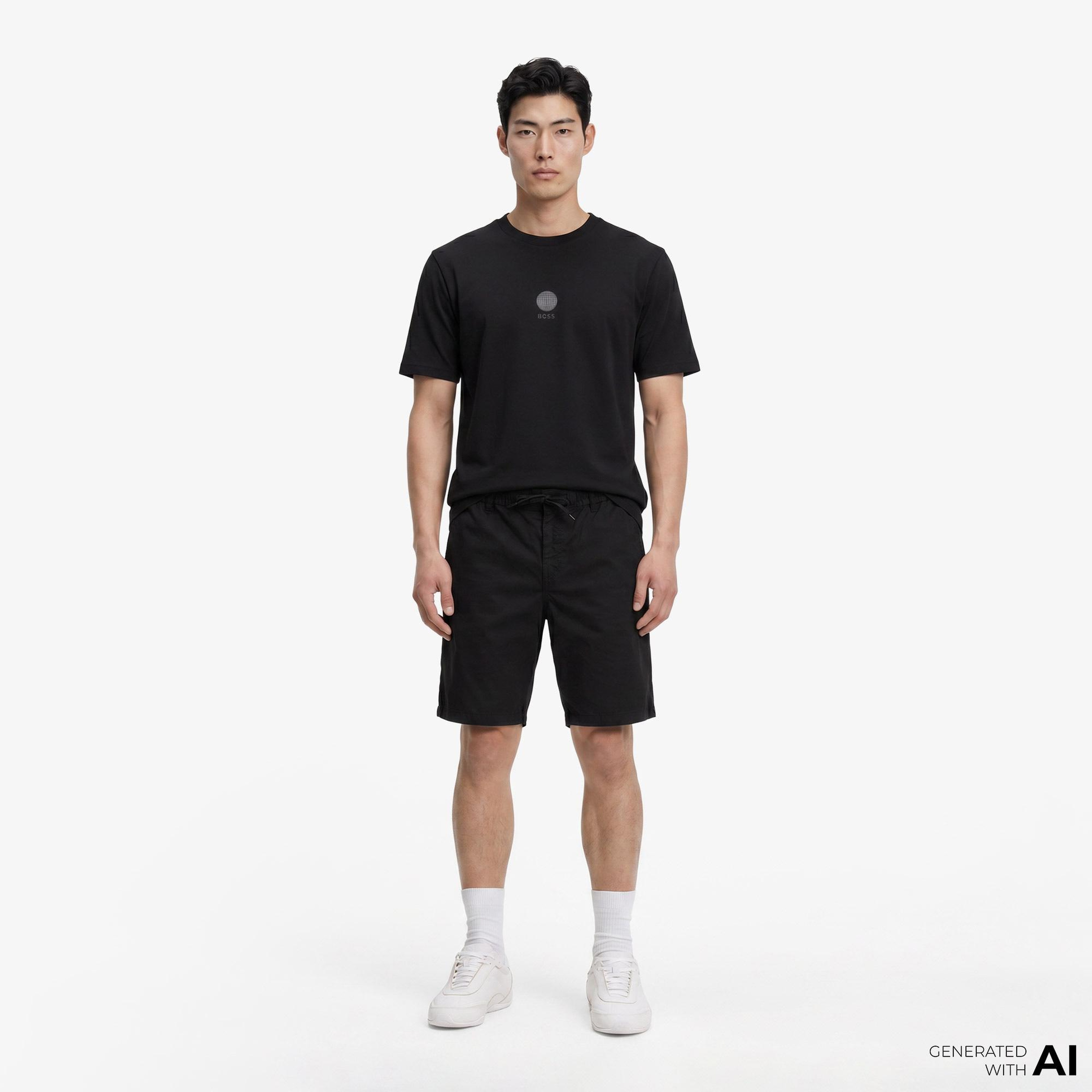 Boss Terrace Graphic Erkek Siyah T-Shirt