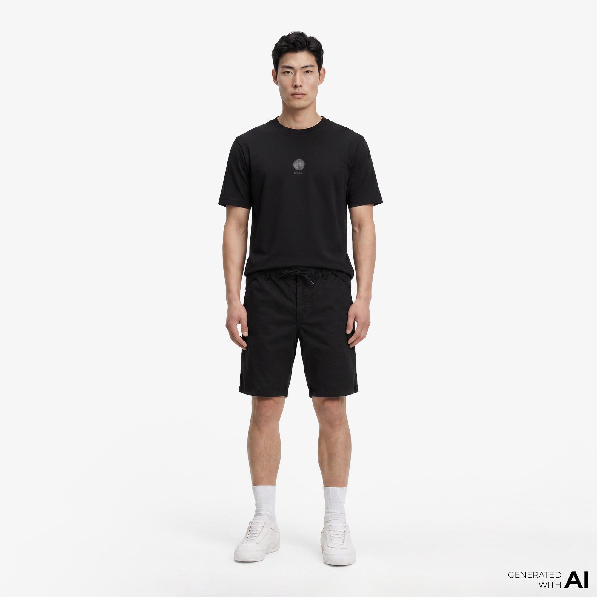 Boss Terrace Graphic Erkek Siyah T-Shirt