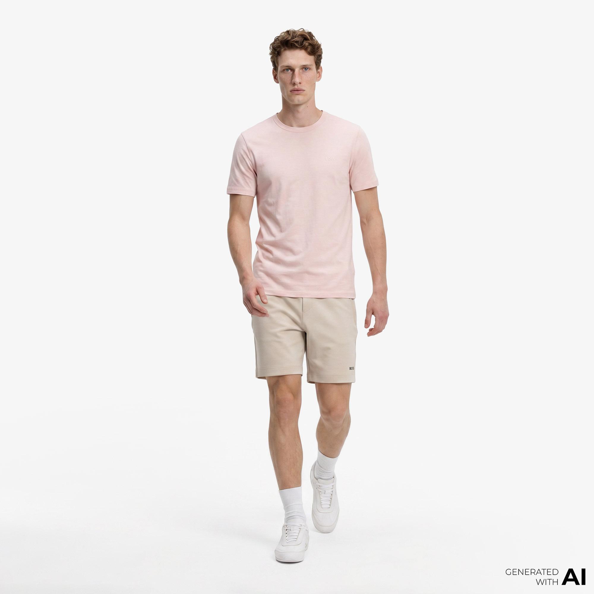 Boss Tegood Erkek Pembe T-Shirt
