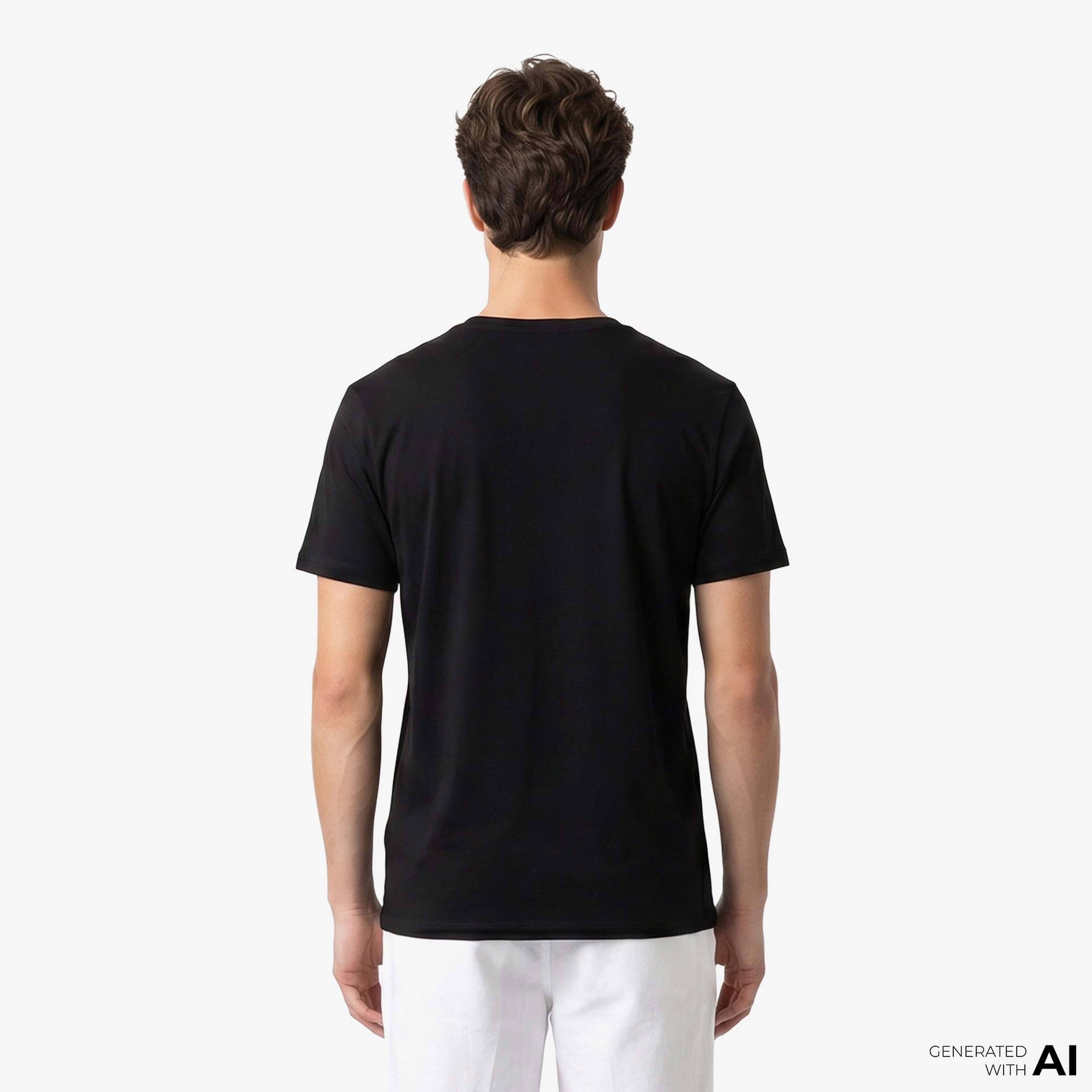 Boss 2'li Modern Erkek Siyah T-Shirt