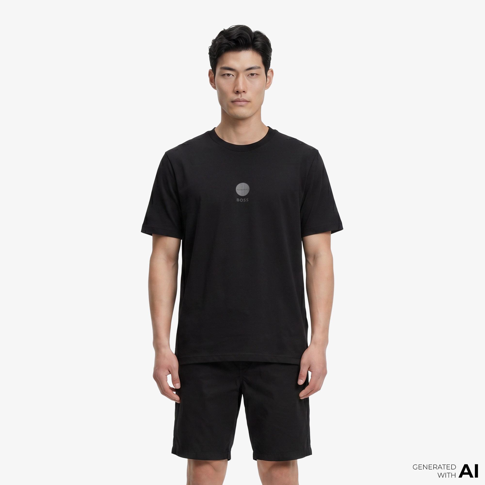 Boss Terrace Graphic Erkek Siyah T-Shirt