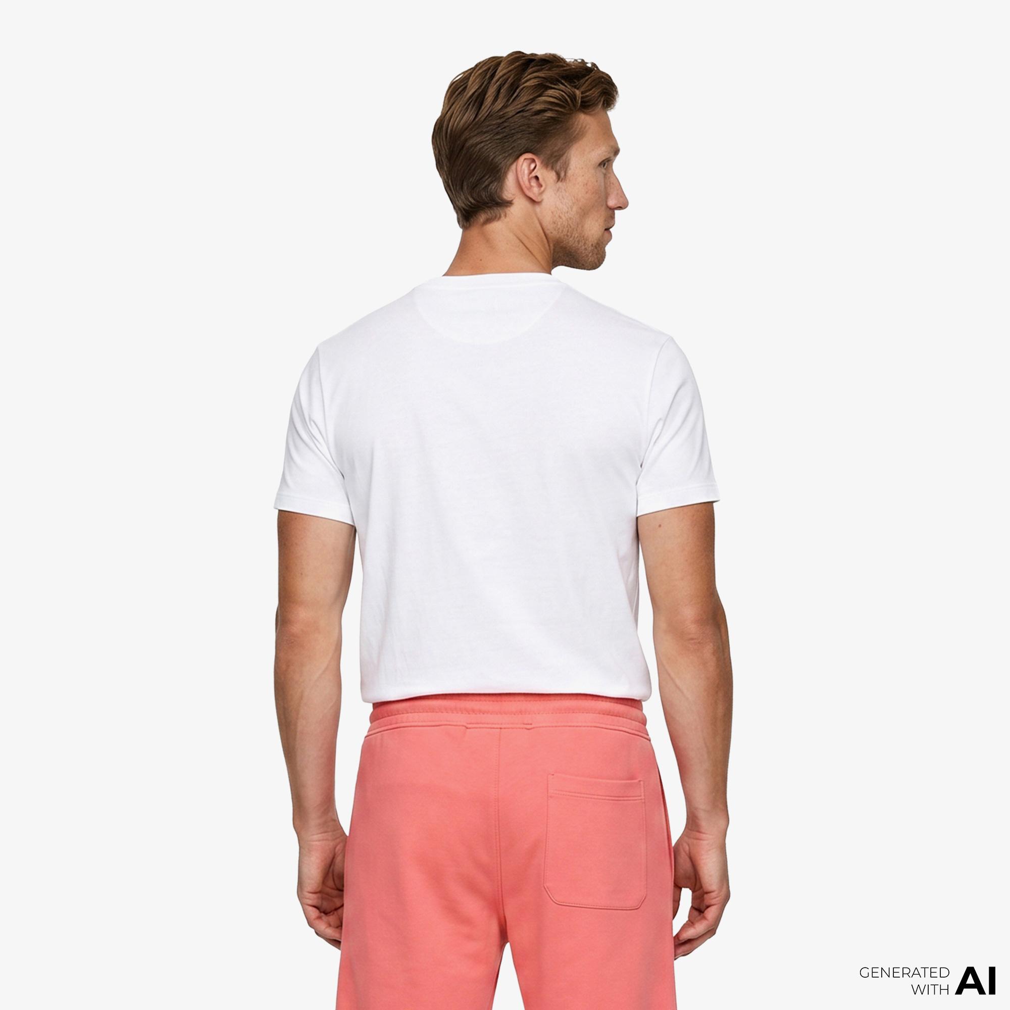 Boss Terrace Photo Erkek Beyaz T-Shirt