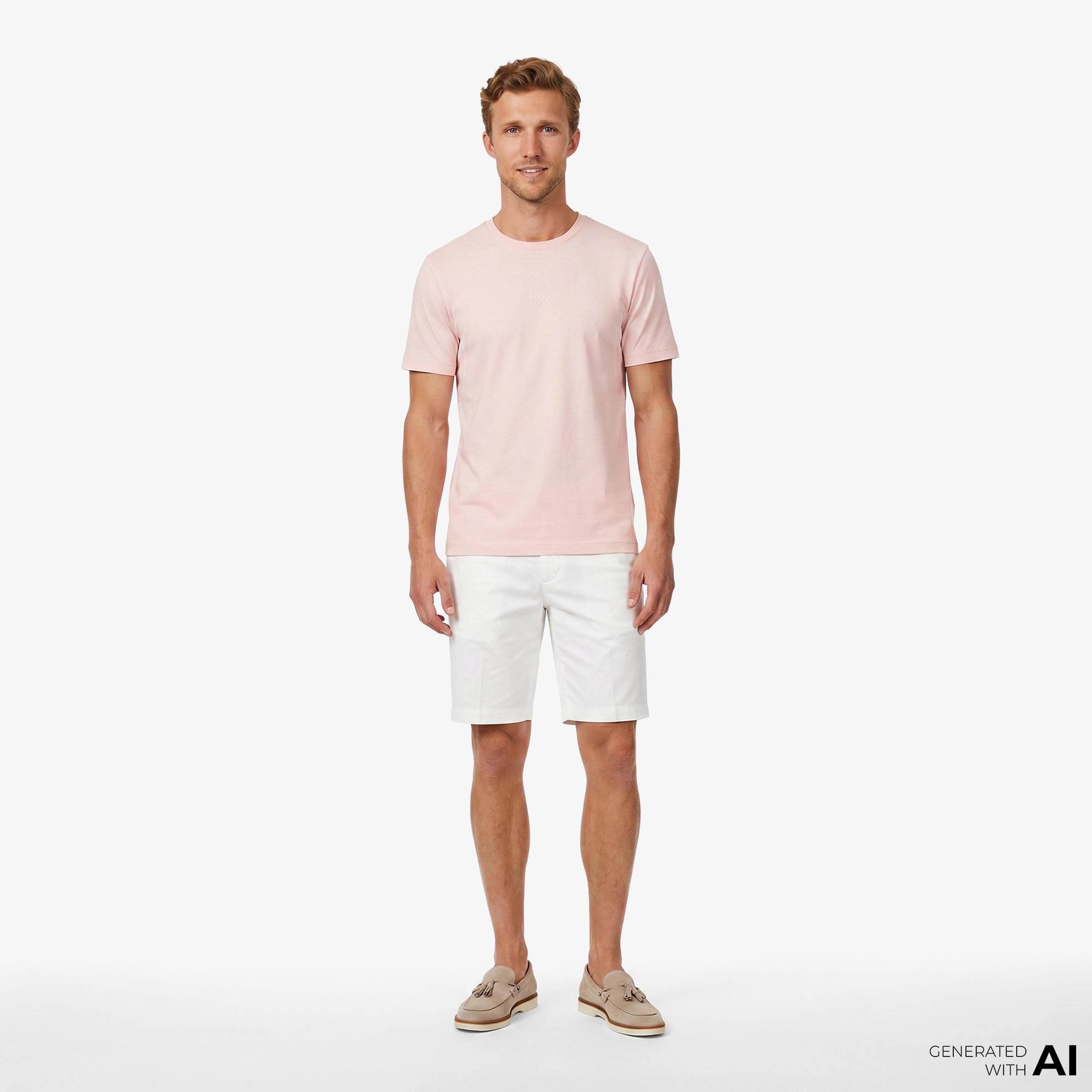 Boss Tchup Erkek Pembe T-Shirt