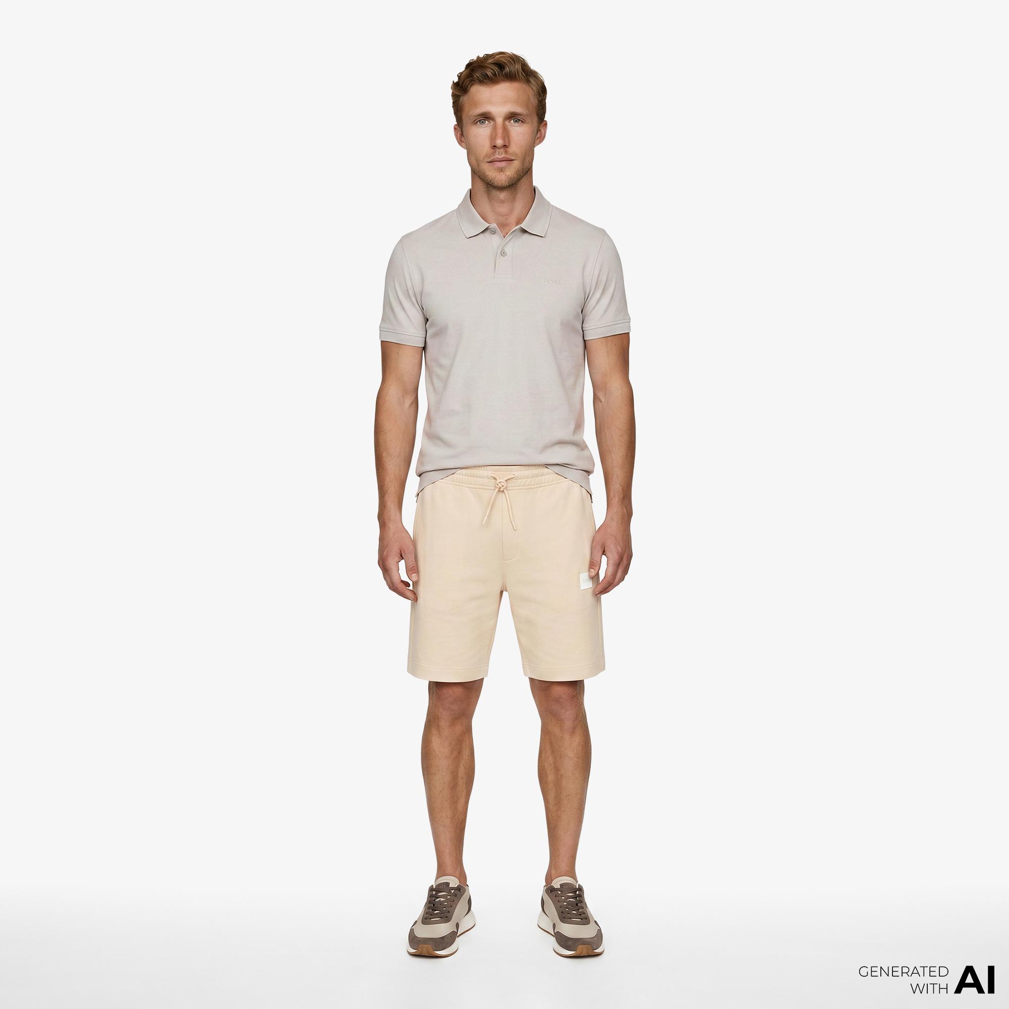 Boss Interlock Erkek Gri Polo