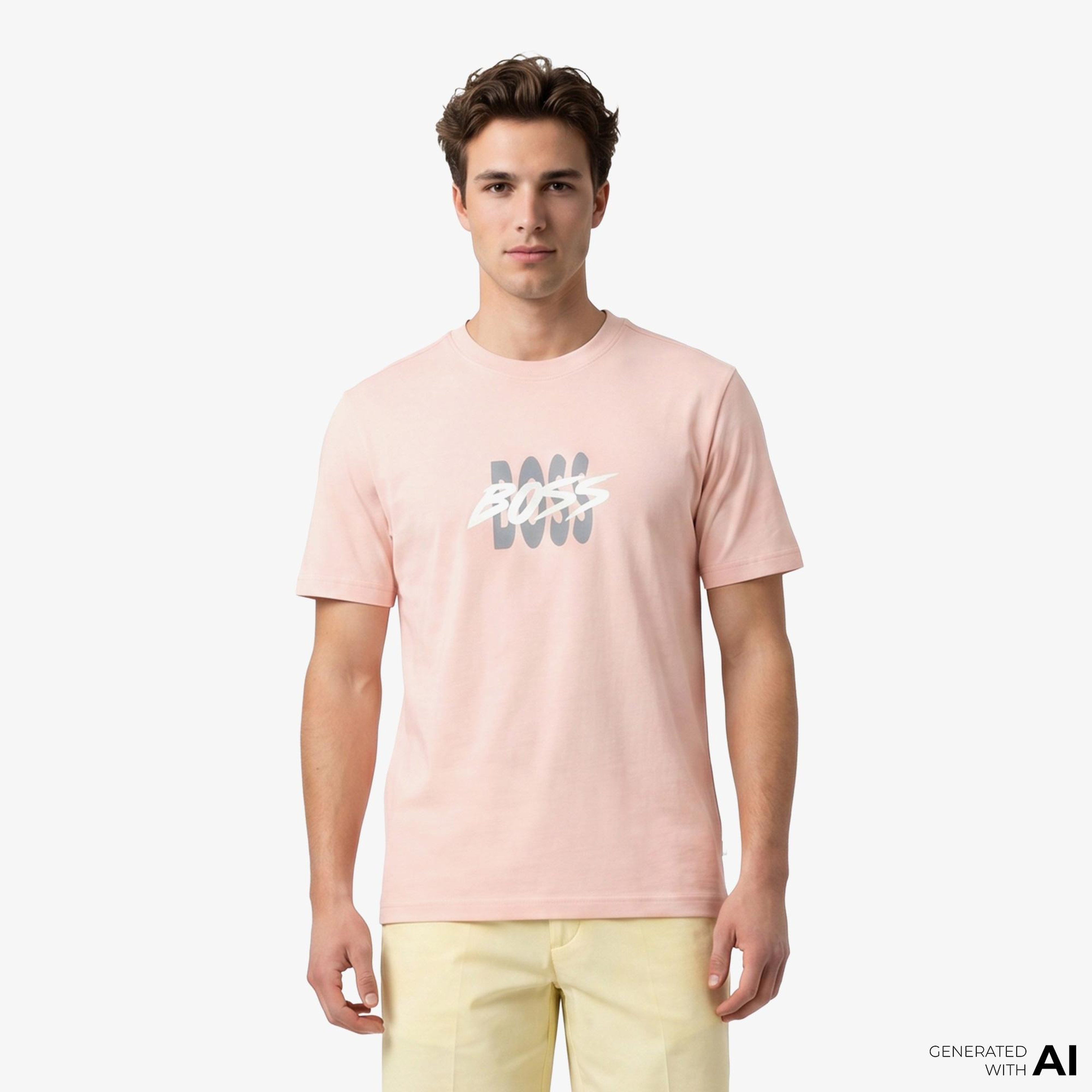 Boss Bass Erkek Pembe T-Shirt