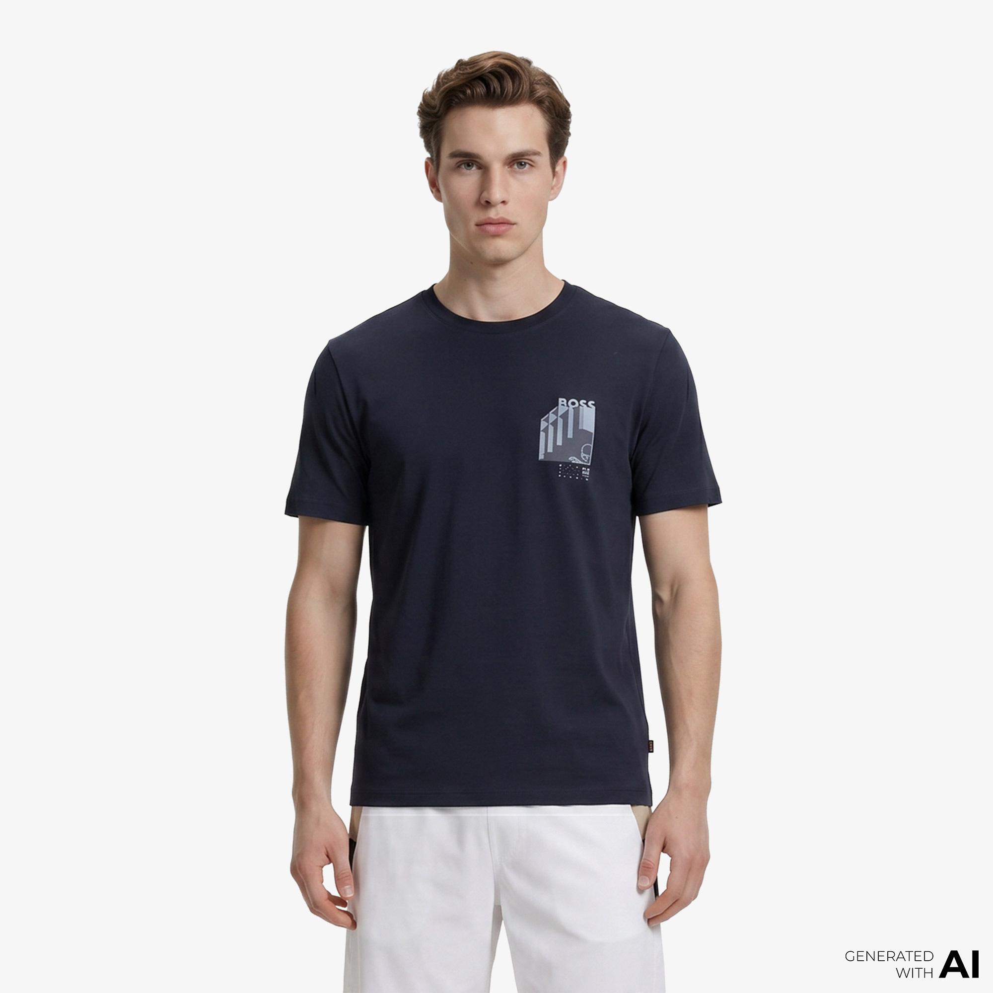 Boss Board Erkek Lacivert T-Shirt