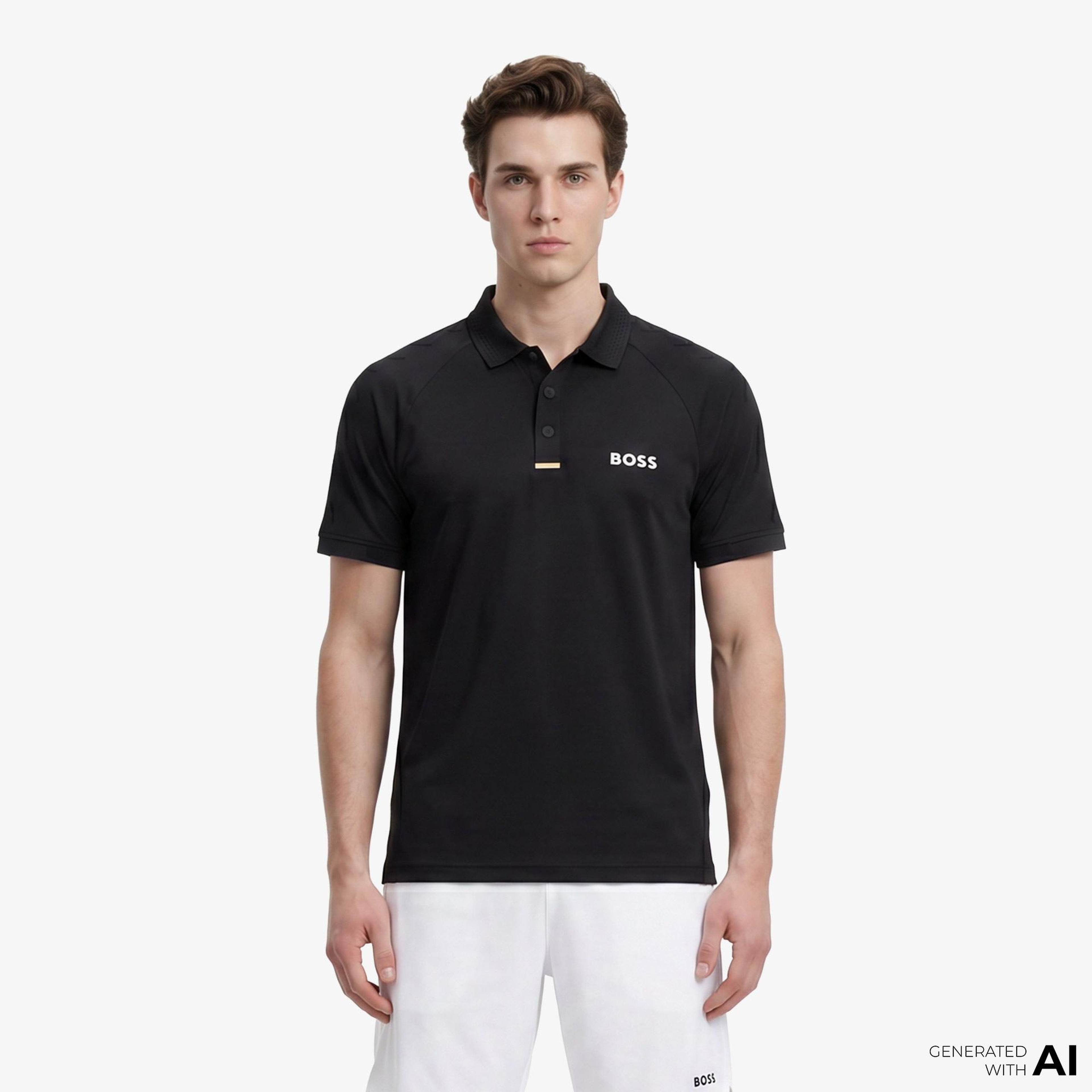 Boss Paddytech Erkek Siyah Polo