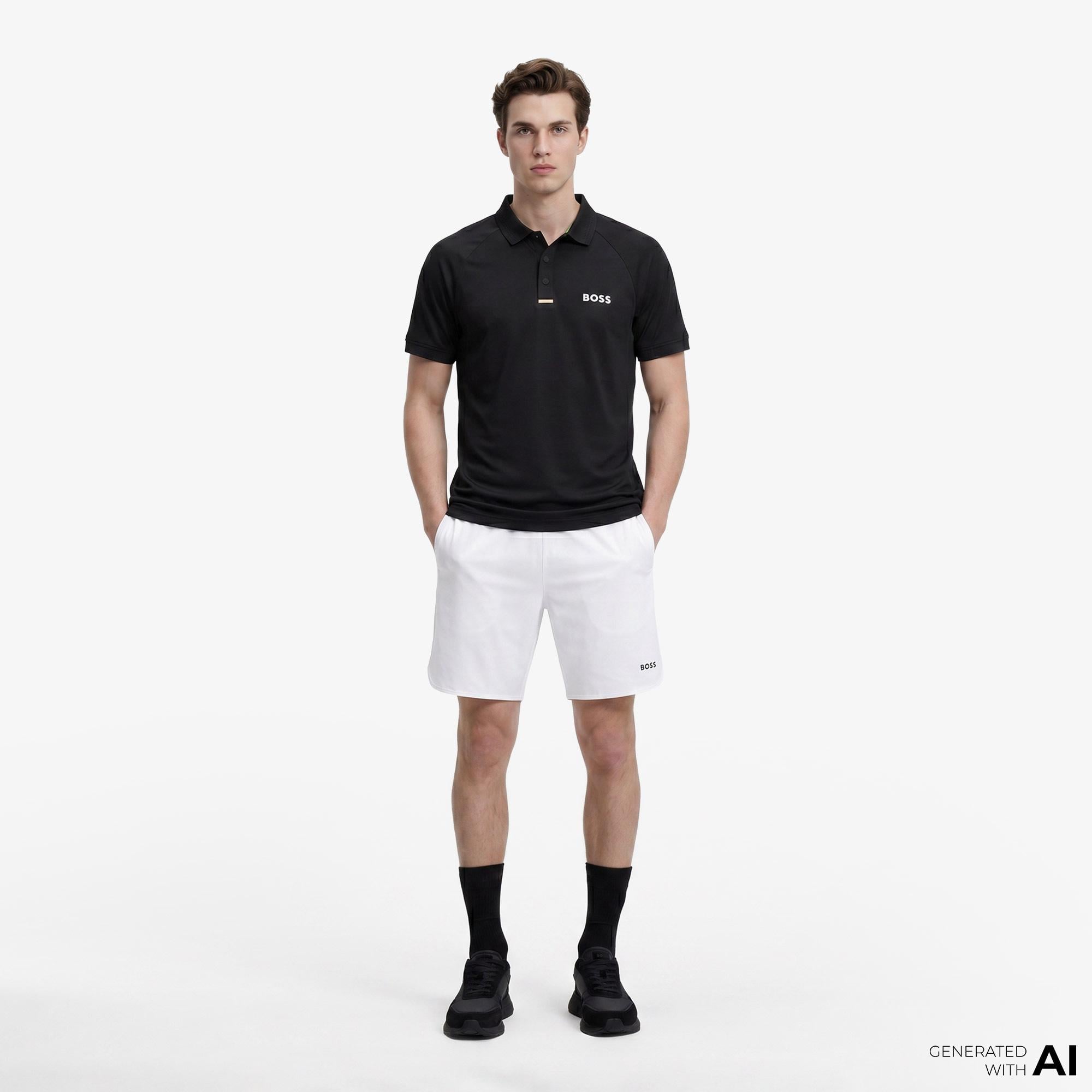 Boss Paddytech Erkek Siyah Polo