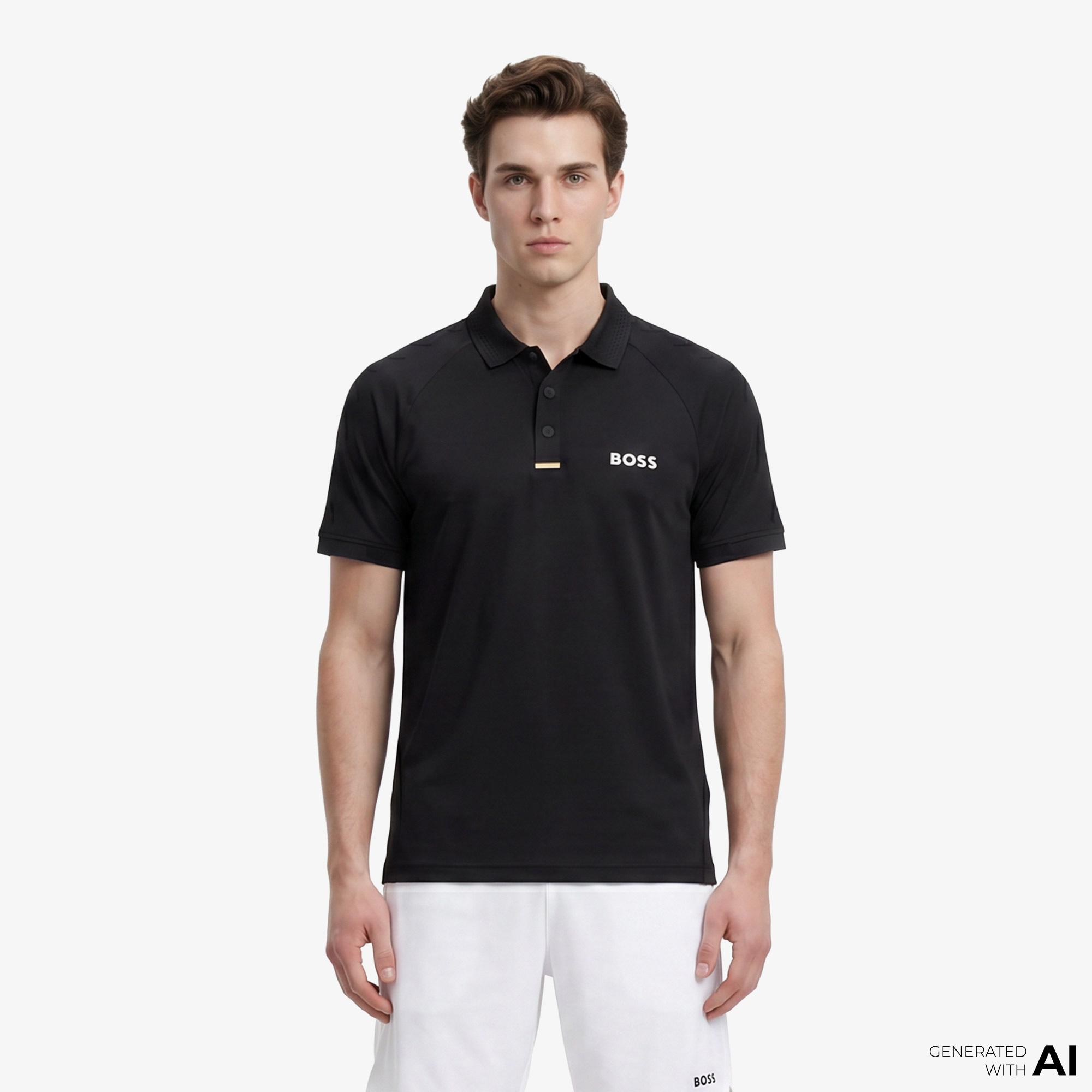 Boss Paddytech Erkek Siyah Polo