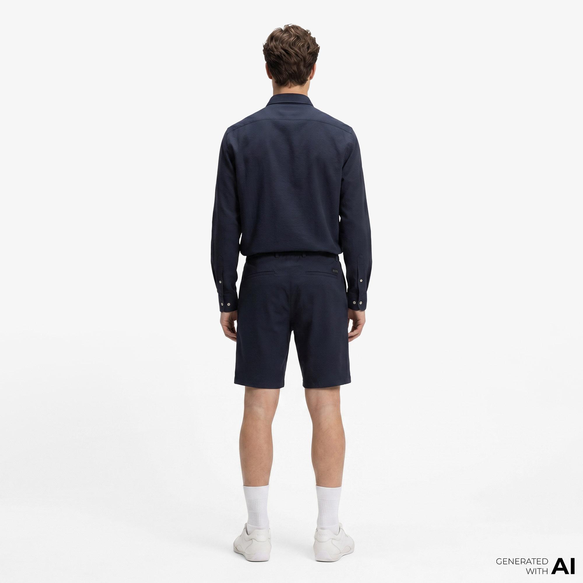 Boss Tapered Erkek Lacivert Pantolon