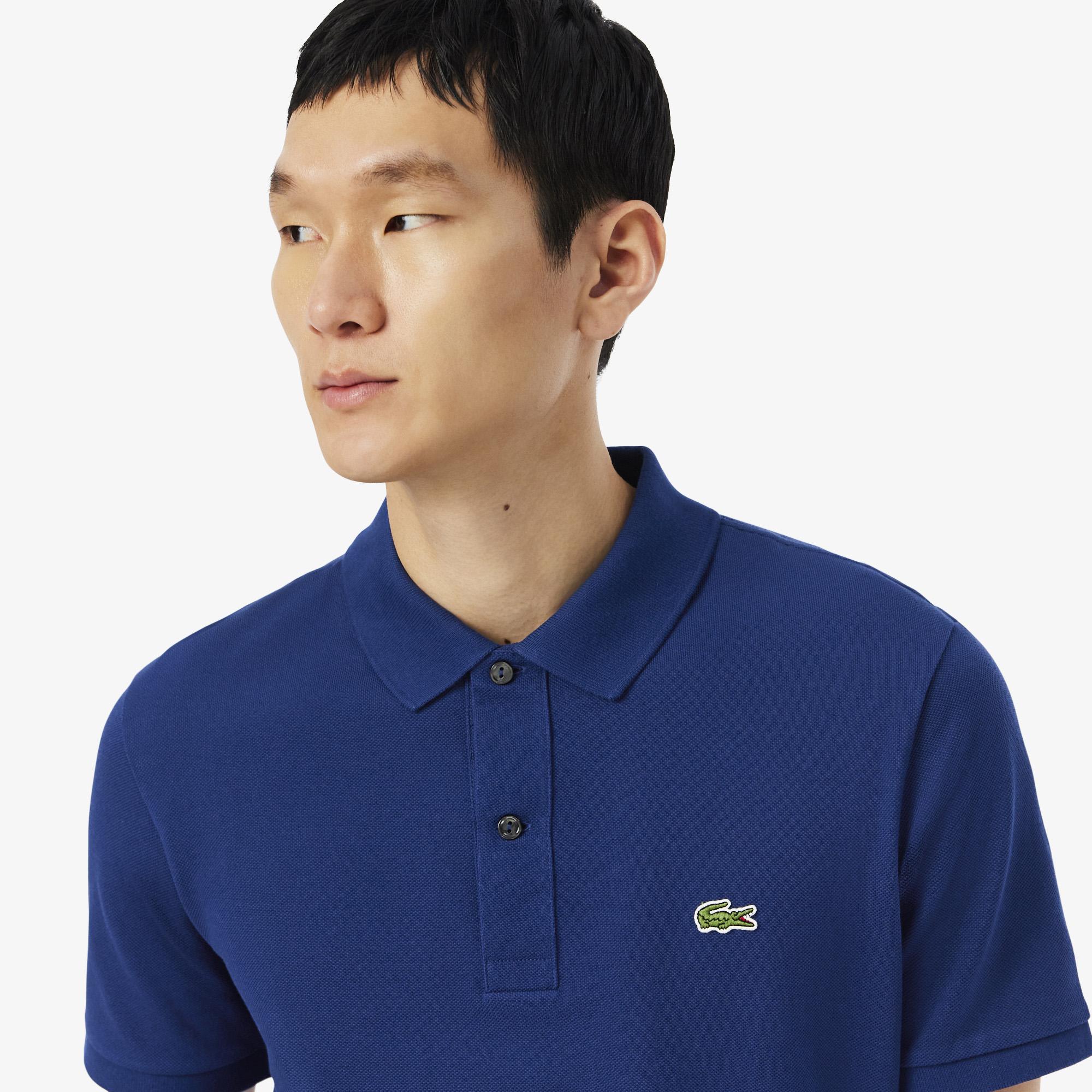 Lacoste L.12.12 Erkek Slim Fit Koyu Mavi Polo