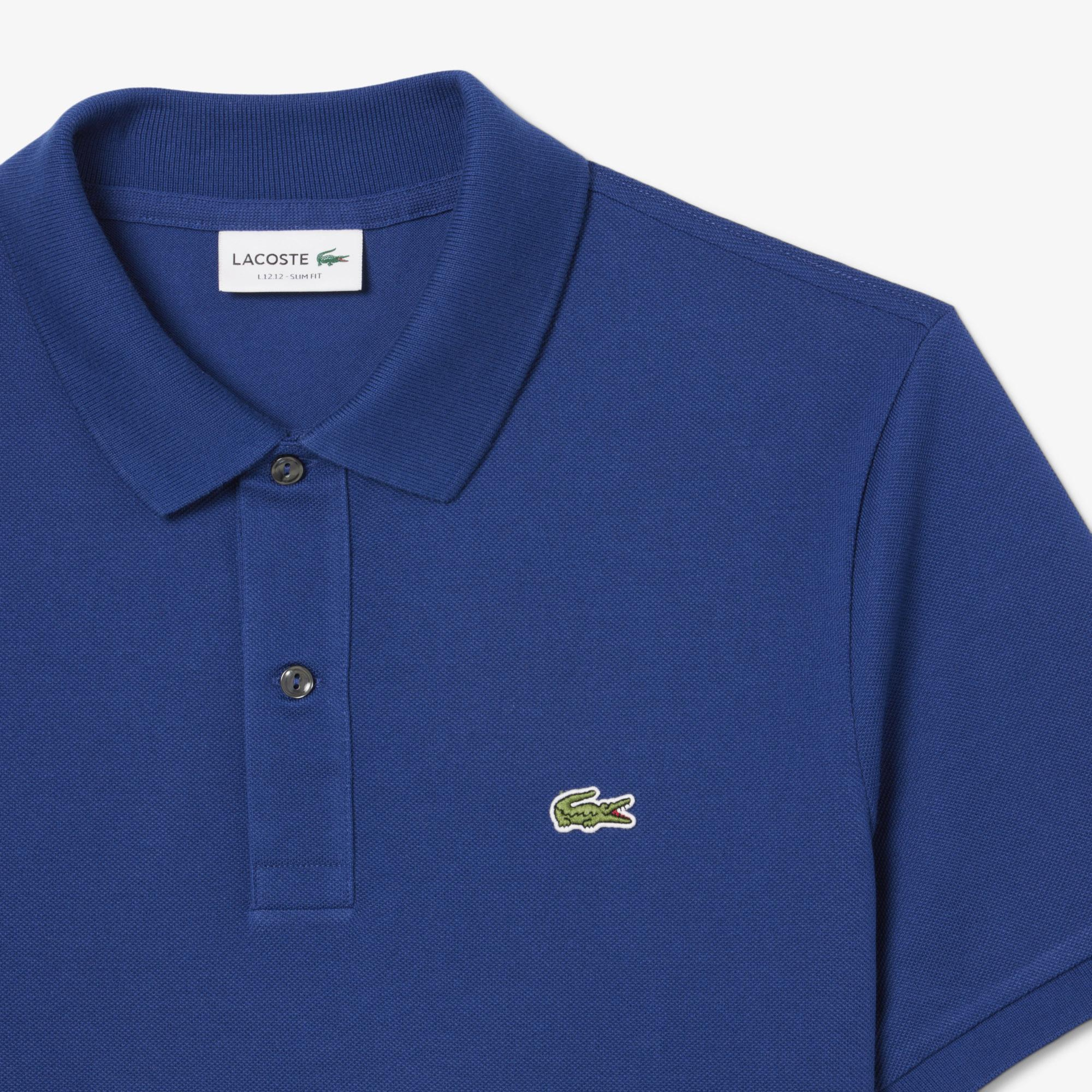 Lacoste L.12.12 Erkek Slim Fit Koyu Mavi Polo